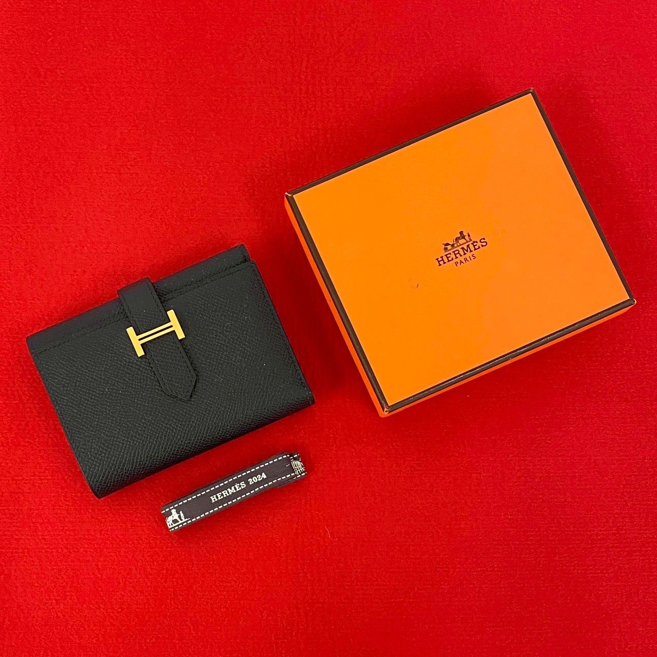 Hermes Hermes Hermès Béarn Compact Epsom Trifold Wallet Leather Short Wallet Stamp W DUTY FREE for USA Size ONE SIZE - 1 Thumbnail