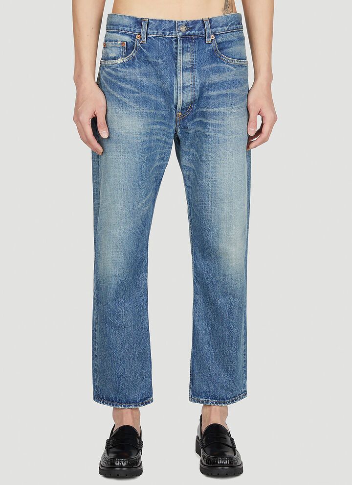 Saint Laurent Paris o1bcso1str0924 Mick Jeans In Vintage in Blue Size US 31 - 1 Thumbnail