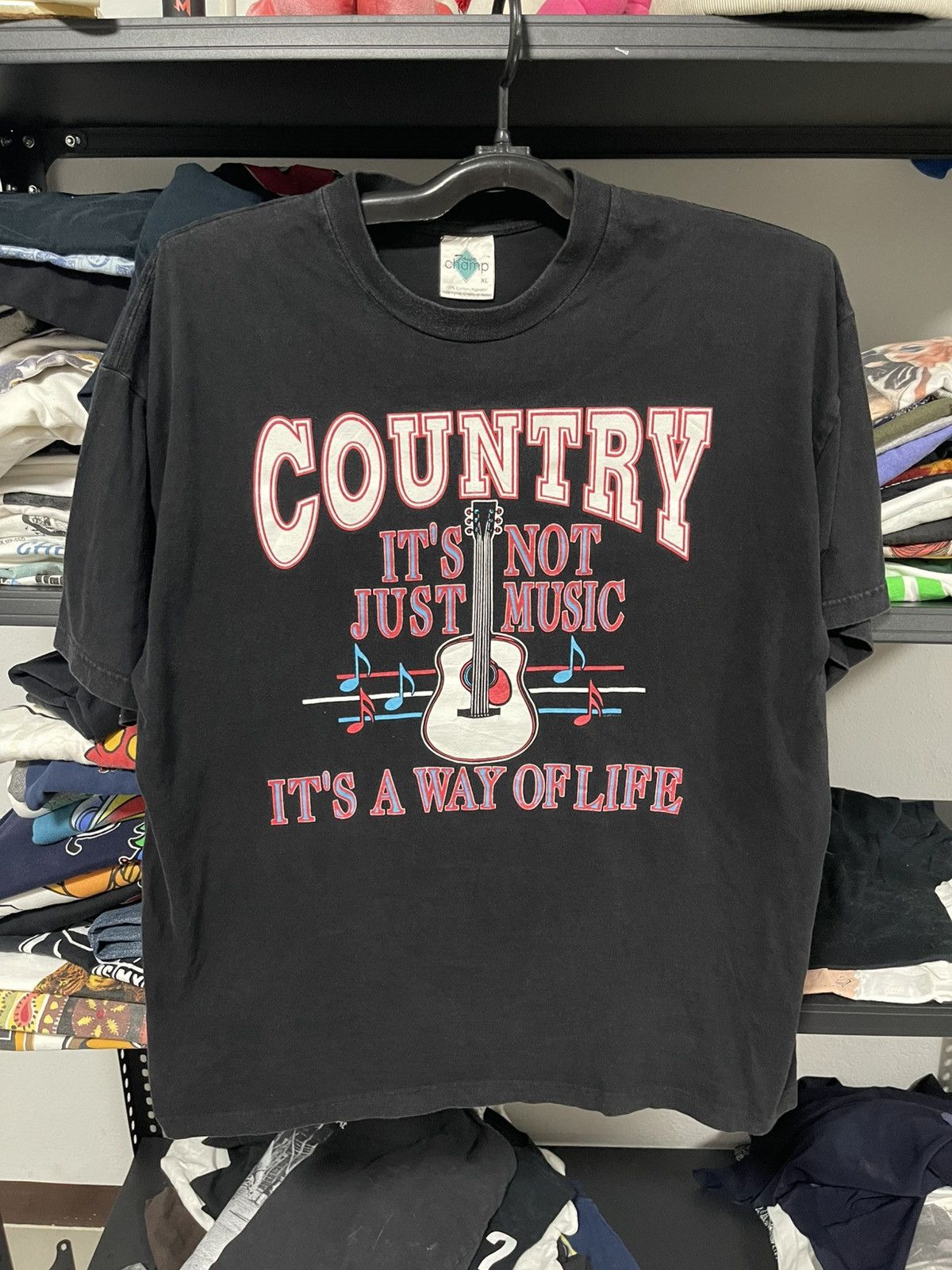Vintage Vintage "Country It's Not Just Music It's A Way Of Life" tee Size US XL / EU 56 / 4 - 1 Thumbnail