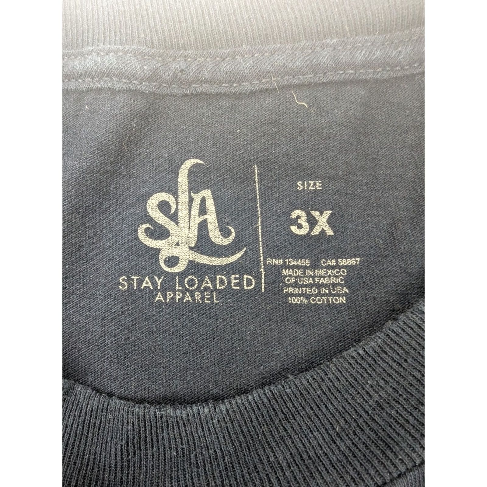 Vintage Stay Loaded Stay Low Dead Reepin' The Benefits Navy Shirt Men’s 3X Size US XXL / EU 58 / 5 - 8 Thumbnail