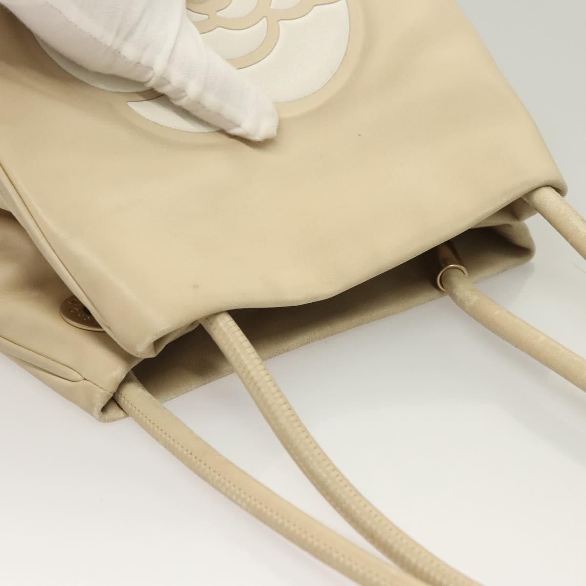 Chanel CHANEL Camelia Tote Bag Leather Beige CC Size ONE SIZE - 6 Thumbnail