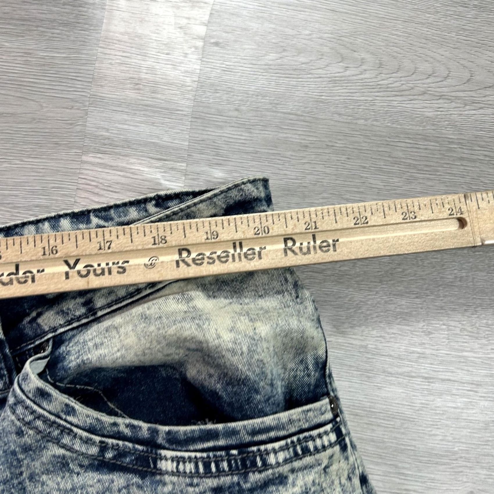 Rocawear VTG Rocawear Jeans Mens 40x32 Blue Acid Wash Stretch Denim Straight Y2K Hip Hop Size US 40 / EU 56 - 6 Thumbnail