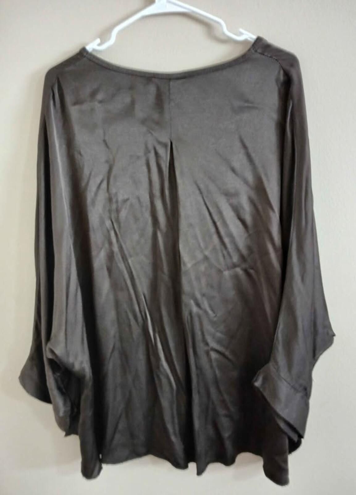 Other New Boutique Silk Chocolate Blouse Women's XL/XXL Size L / US 10 / IT 46 - 4 Thumbnail