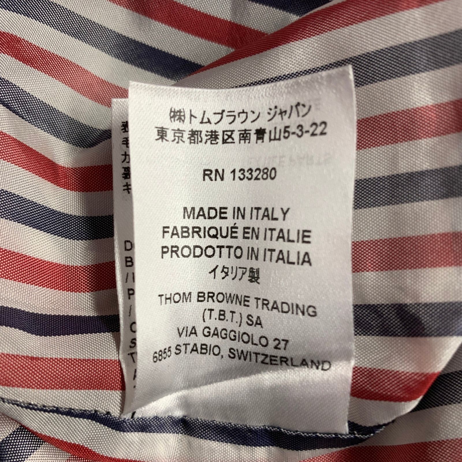 Thom Browne Size 0 Navy White Wool Cashmere Pinstripe Cuffed Mini Skirt Size 25" / US 0 / IT 36 - 8 Thumbnail