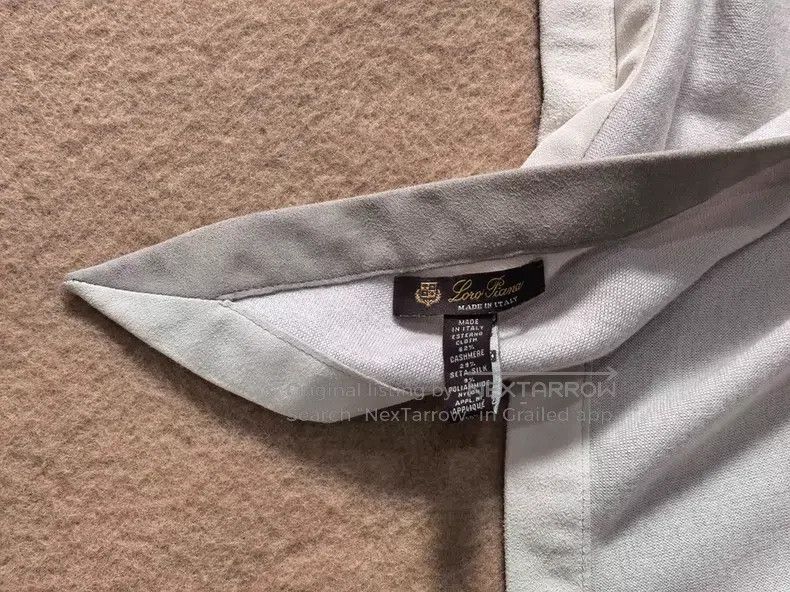 Loro Piana Loro Piana Lady Cashmere Suede Triangle Shawl Size ONE SIZE - 5 Thumbnail
