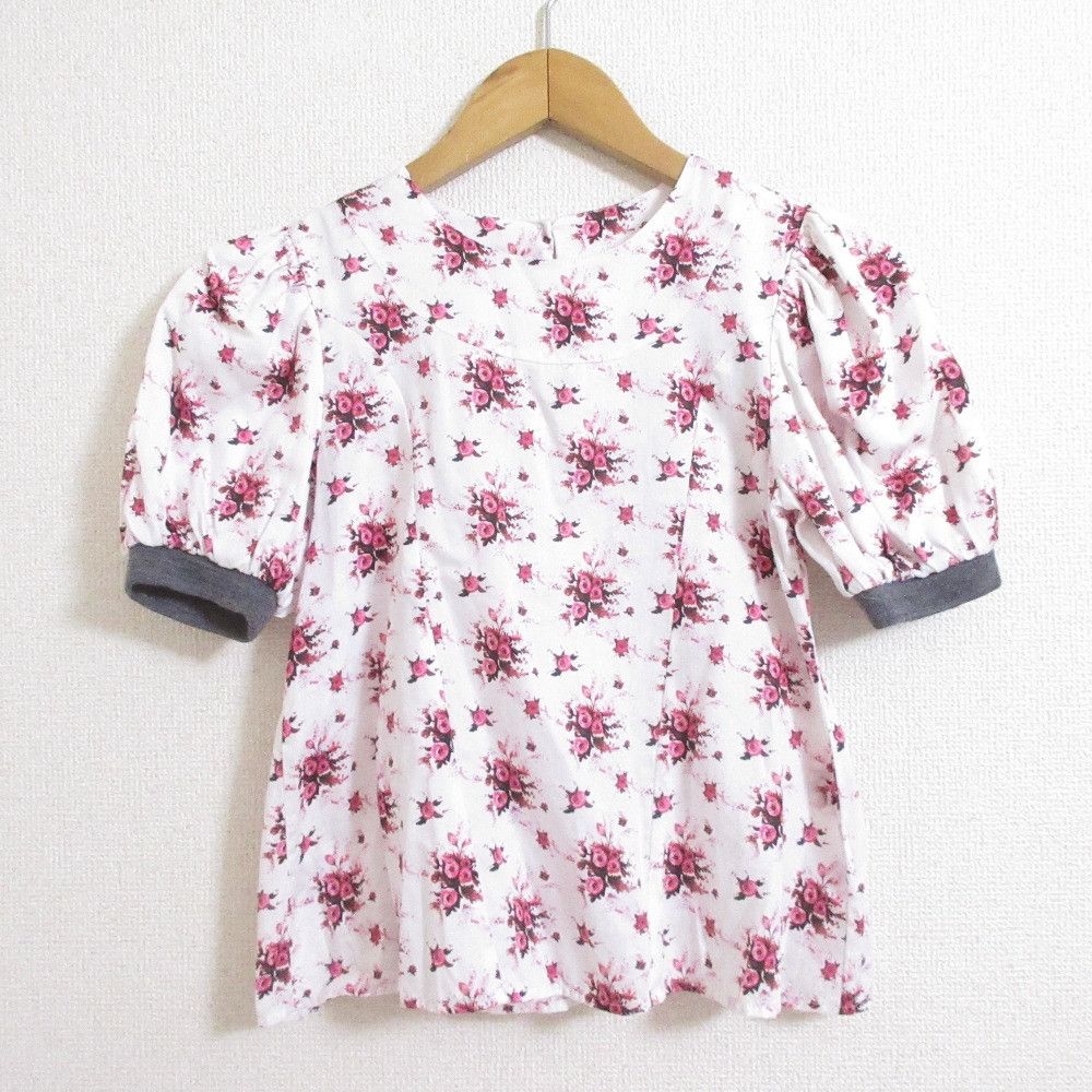 Dior Dior Christian Dior Rose Print Short Sleeve Pullover Cotton Tops DUTY FREE for USA Size ONE SIZE - 1 Thumbnail
