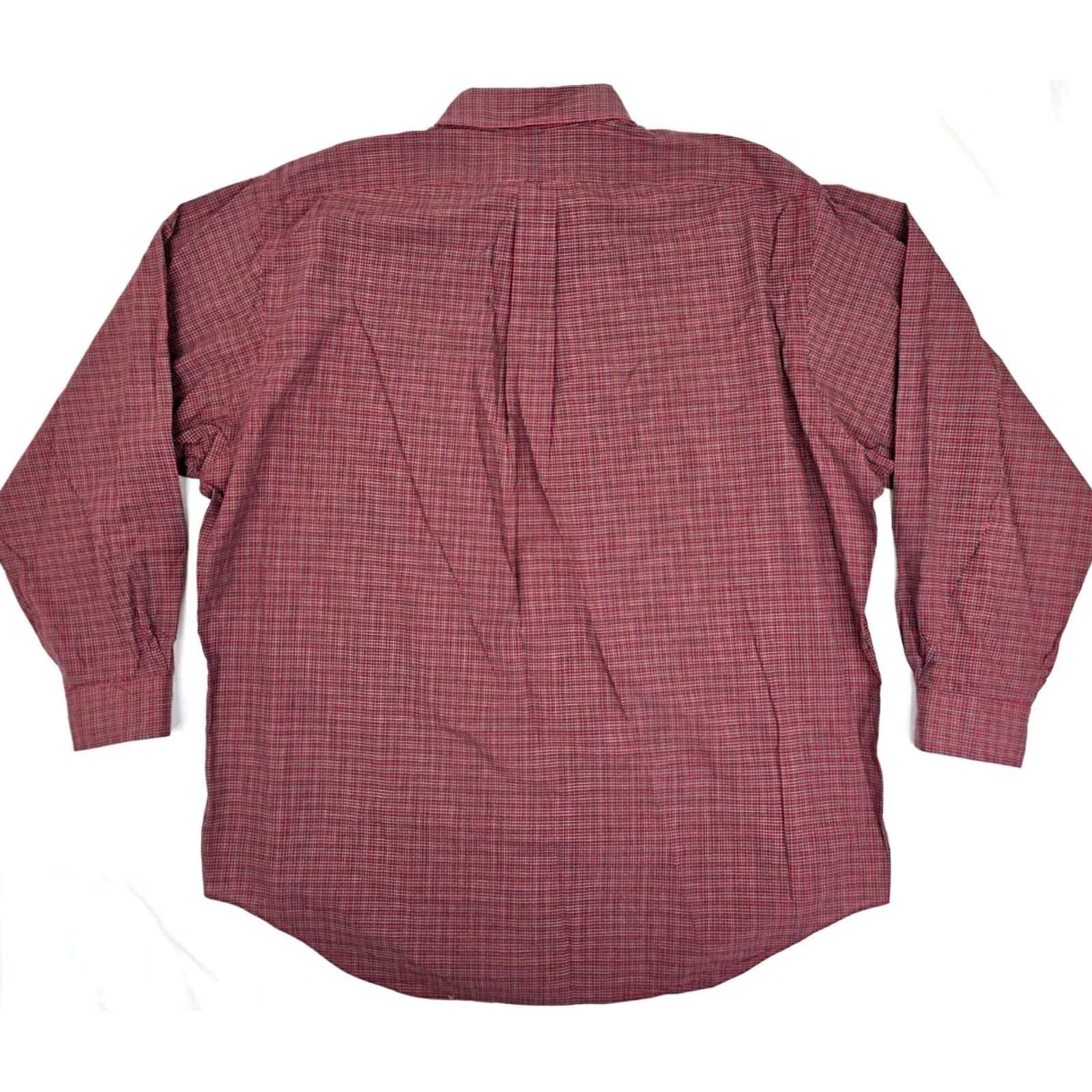 Polo Ralph Lauren VINTAGE Polo Ralph Lauren Yarmouth Oxford Shirt Men 55" Chest Red Green 17 34/35 XL-XXL Button-Down Collar SVG? Size US XXL / EU 58 / 5 - 6 Thumbnail