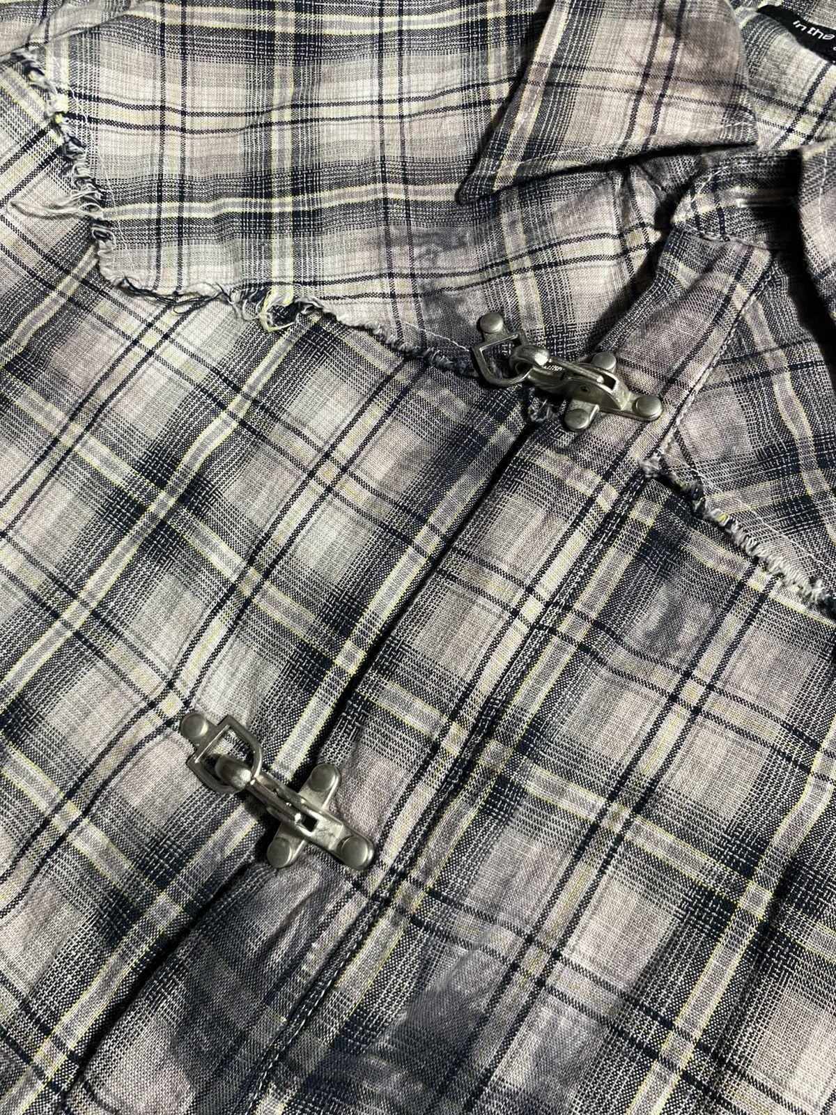 In The Attic IN THE ATTIC HOMME PLAID DYED WITH BUCKLED LOCK BUTTON UP Size US L / EU 52-54 / 3 - 3 Thumbnail