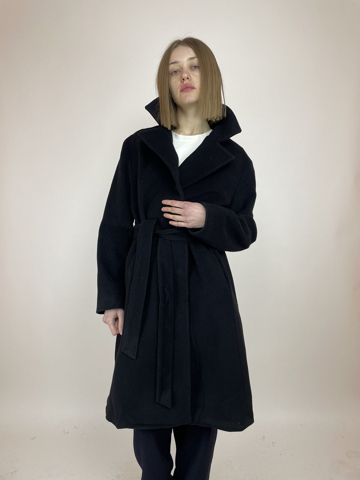 Cinzia Rocca CINZIA ROCCA Wool/Cashmere Belted coat Womens size US 10 Size L / US 10 / IT 46 - 8 Thumbnail