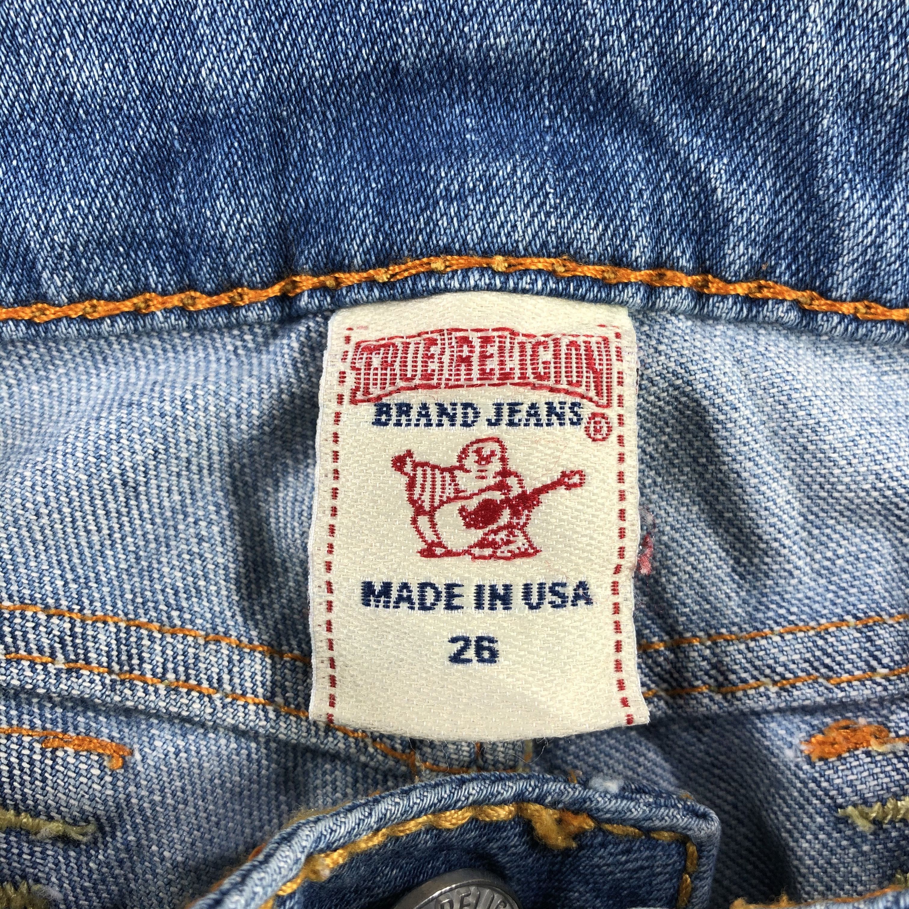 True Religion True Religion Jeans Medium Wash Denim KJ1276 Size 26" / US 2 / IT 38 - 9 Thumbnail