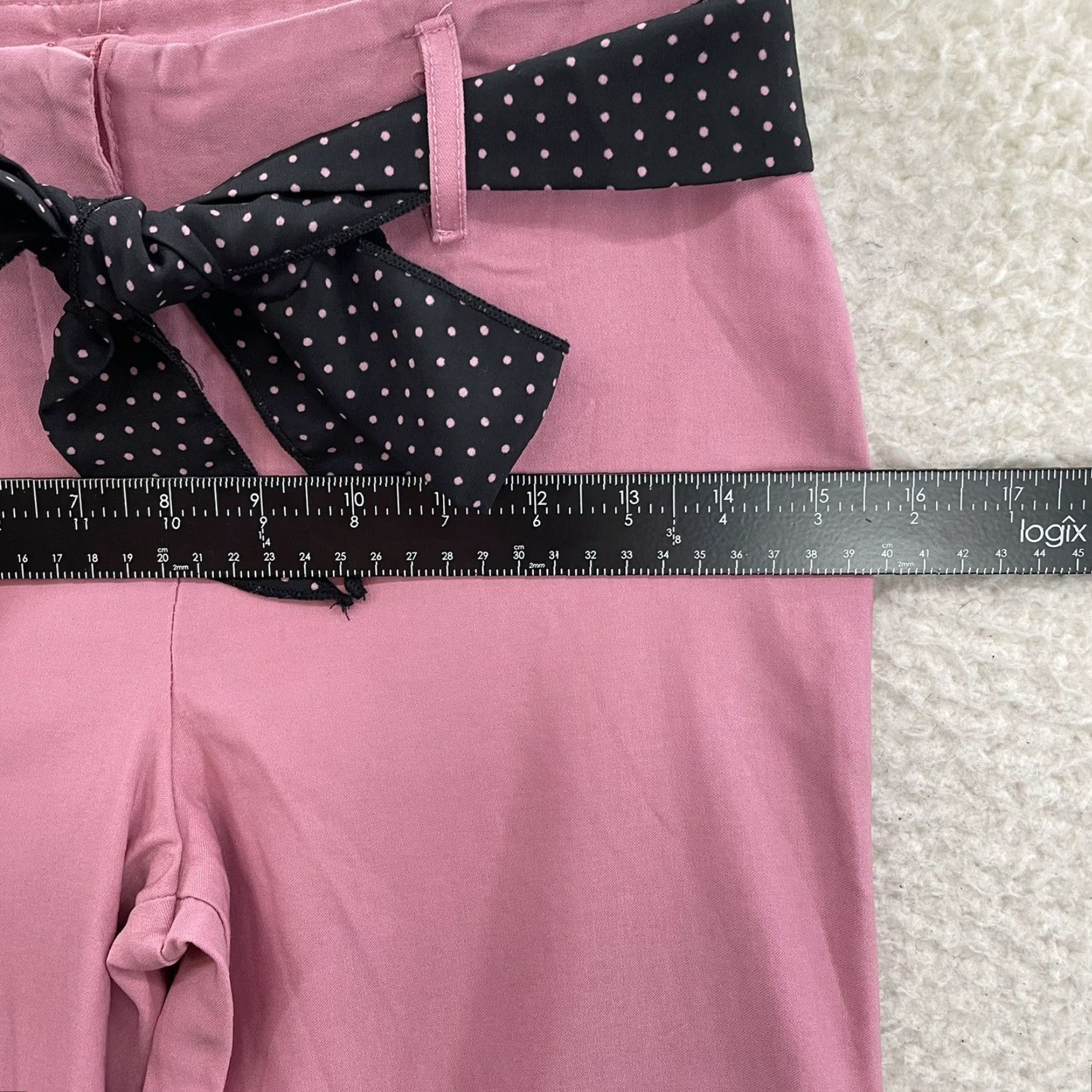 Pinko VINTAGE Soulmates Dress Pants Trousers 4 Pink Mid Rise Bootcut Flare Womens Size 27" / US 4 / IT 40 - 7 Thumbnail