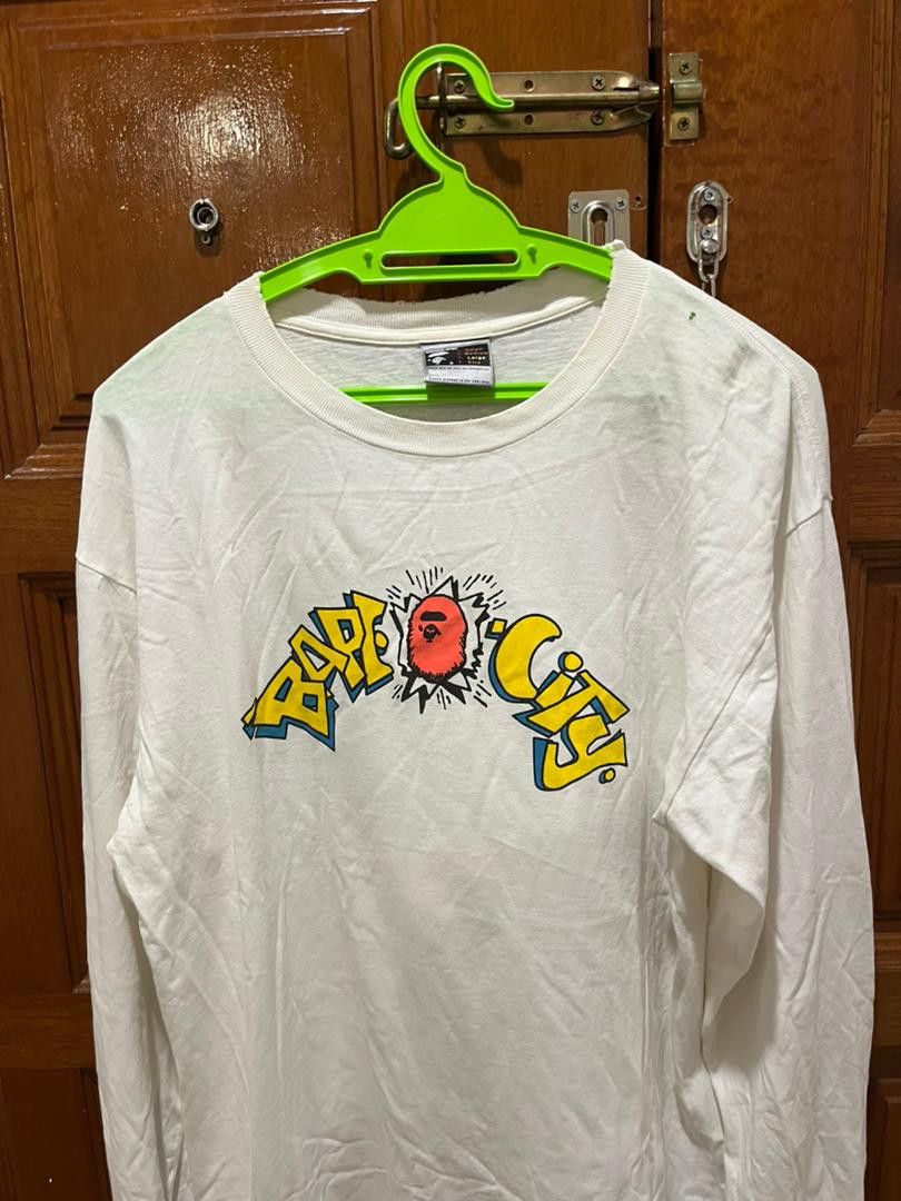 Bape × Vintage Bape City Long Sleeve Tee Size US L / EU 52-54 / 3 - 3 Thumbnail