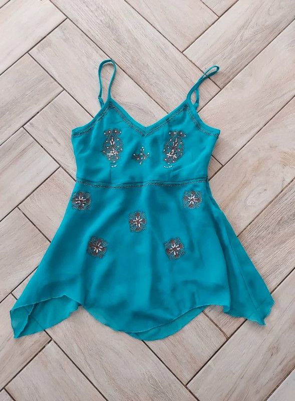 Vintage Sara Kelly vintage asymmetric top 12 Size L / US 10 / IT 46 - 2 Thumbnail