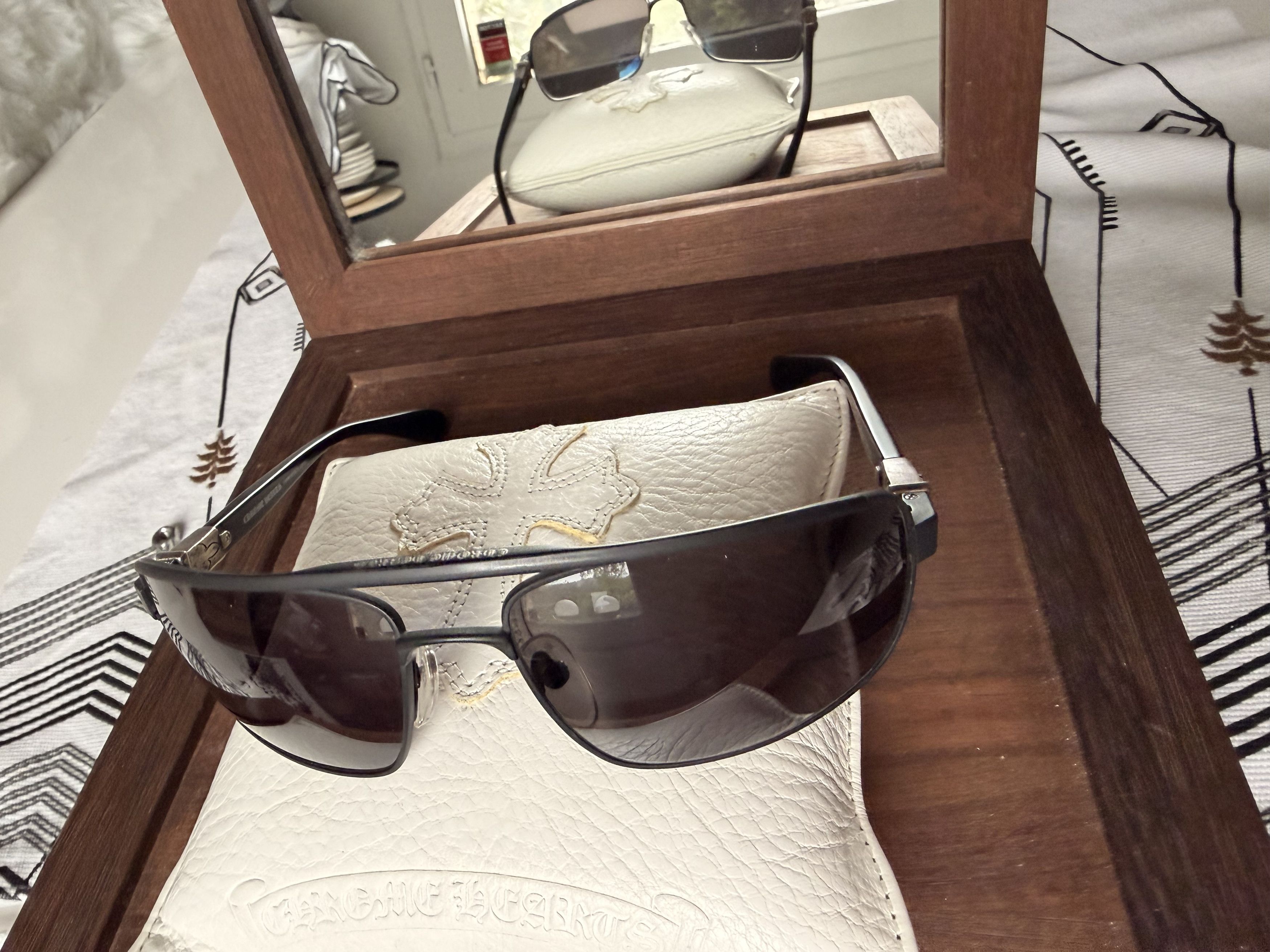 Chrome Hearts Chrome Hearts Sunglasses – Silver – Authentic – Rare Model Size ONE SIZE - 1 Thumbnail