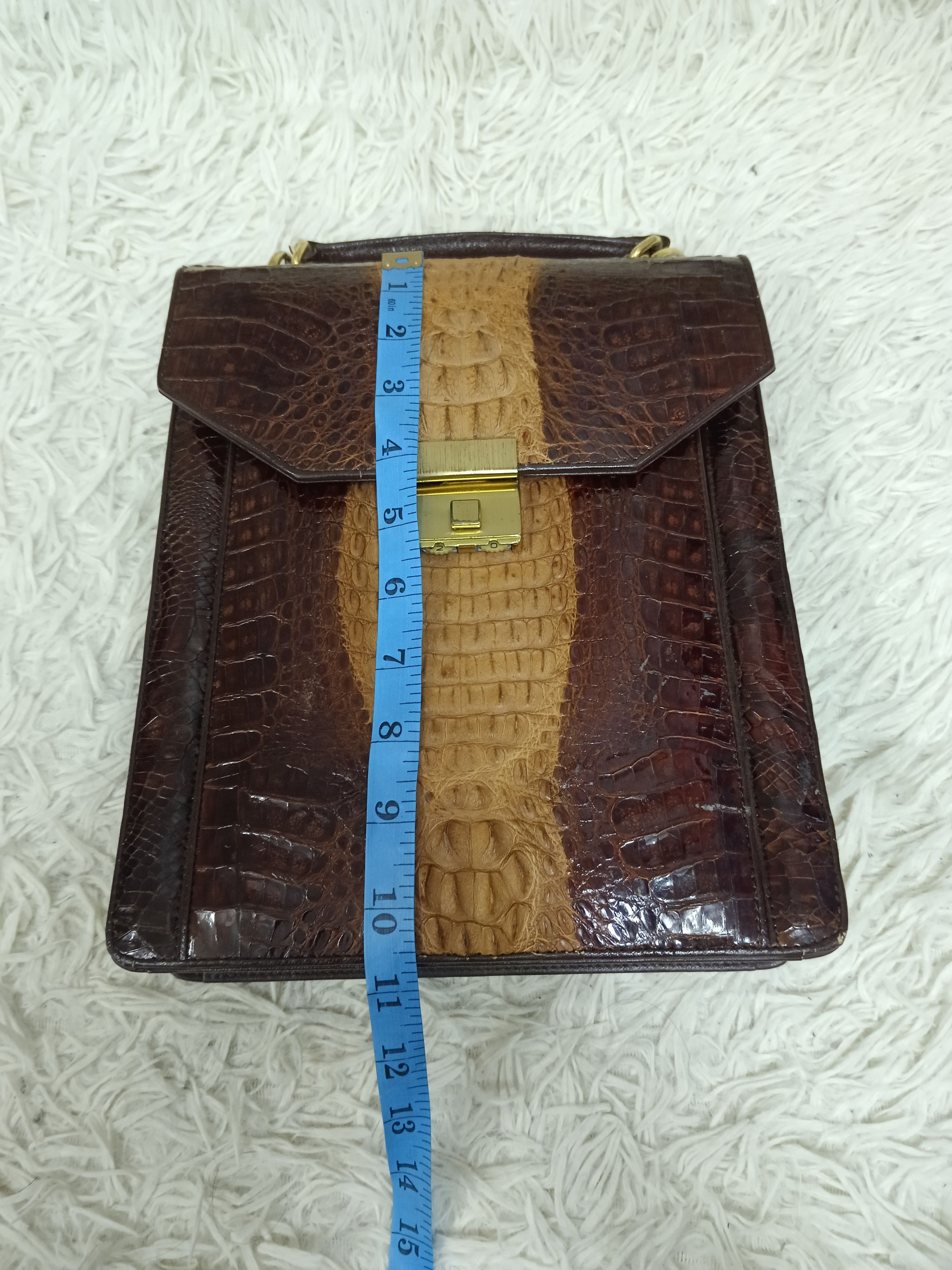Leather GENUINE LEATHER CROC0DILE🐊SKIN Size ONE SIZE - 9 Thumbnail