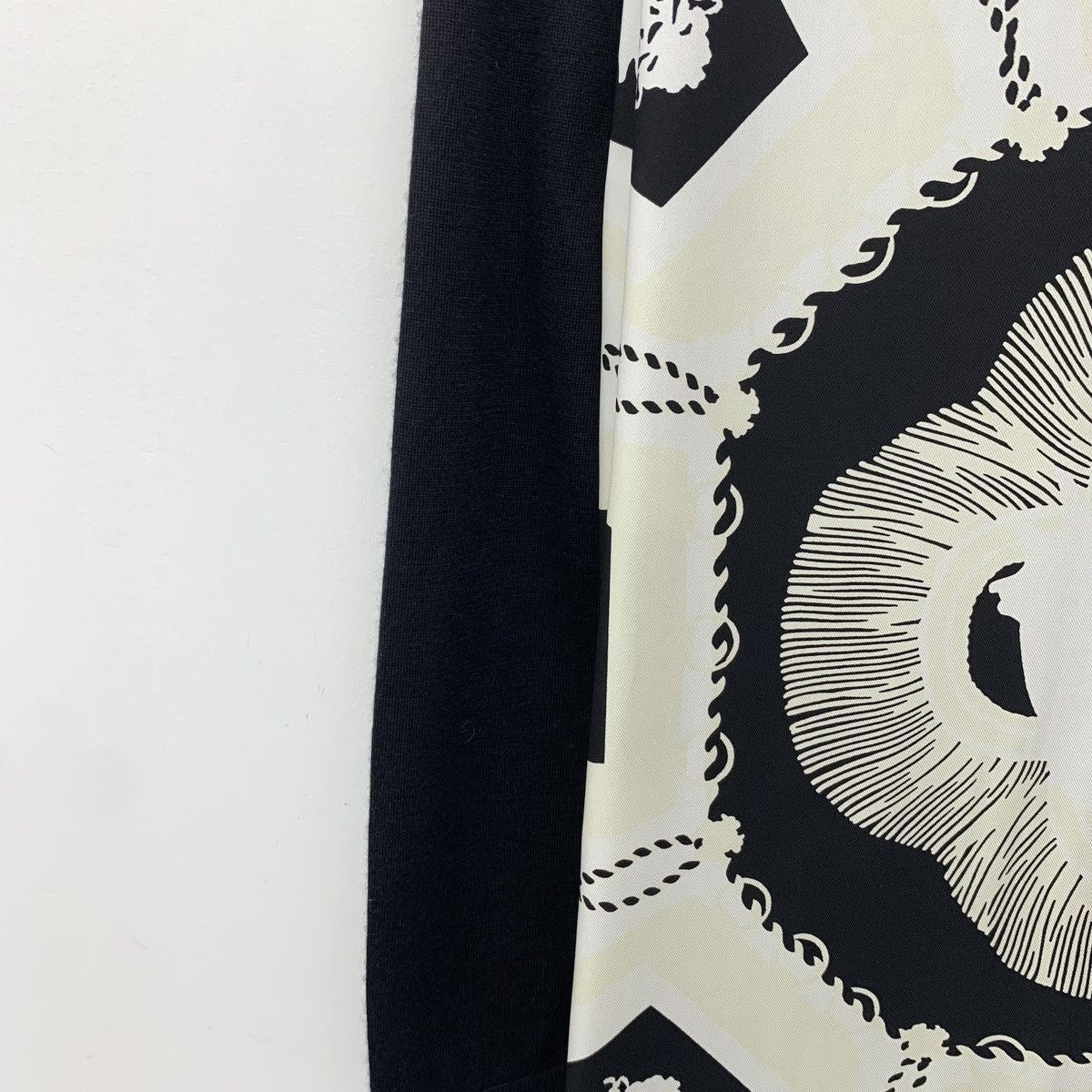 Hermes Hermes Geometric Printed Cashmere Long Sleeve Dress K26WX Size XS / US 0-2 / IT 36-38 - 4 Thumbnail