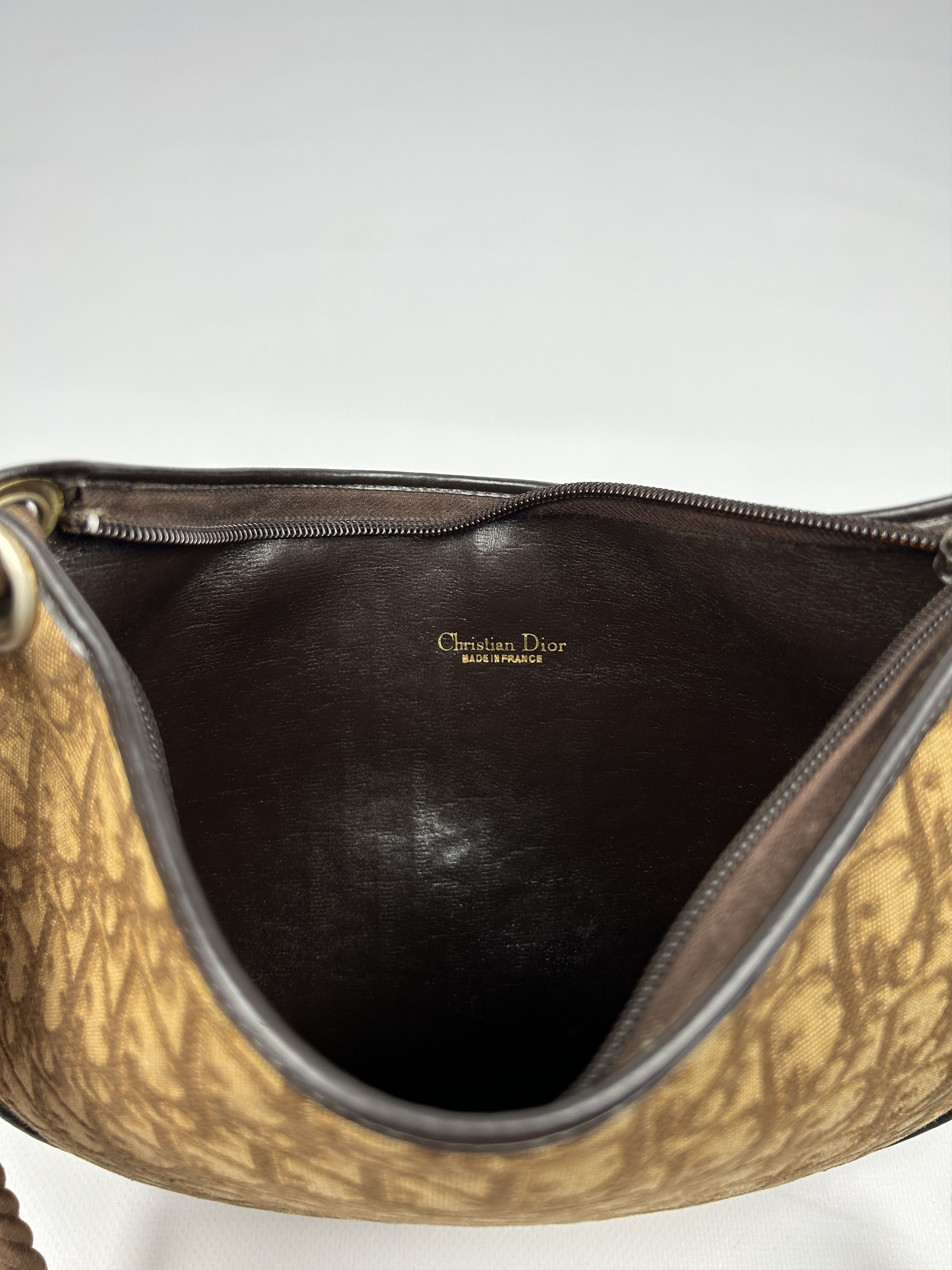 Dior Vintage 80s Dior trotter oblique monogram rope shoulder bag Size ONE SIZE - 22 Thumbnail
