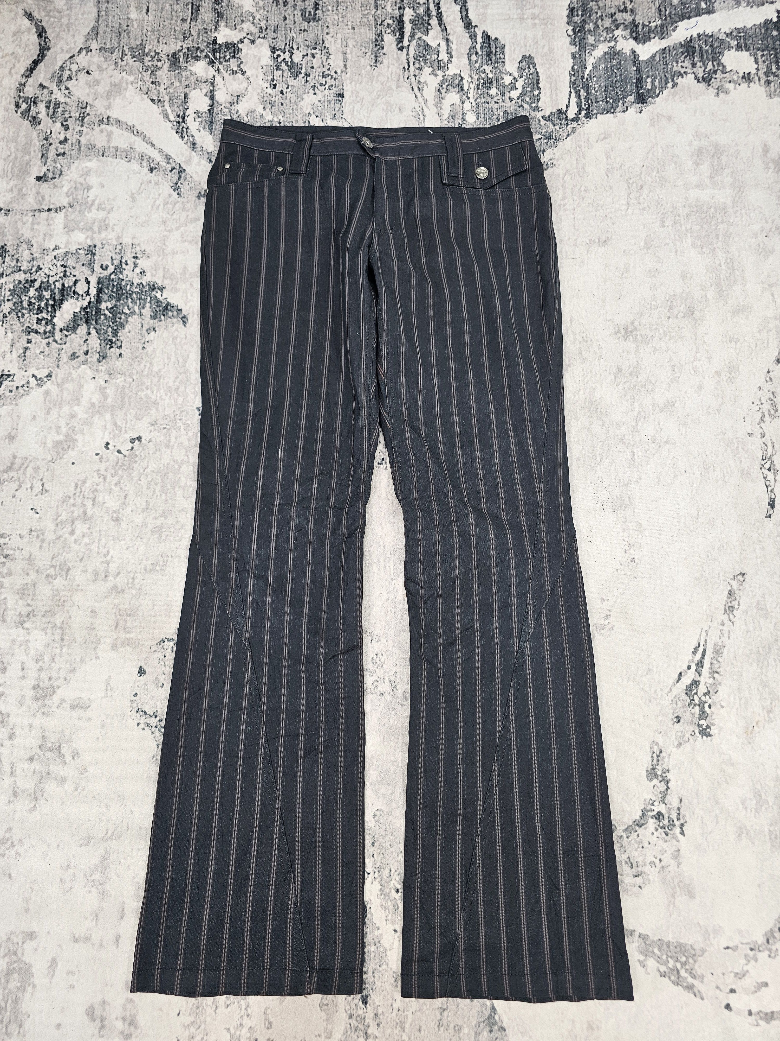 SEMANTIC DESIGN Bootcut Flare Striped Pants JB0375