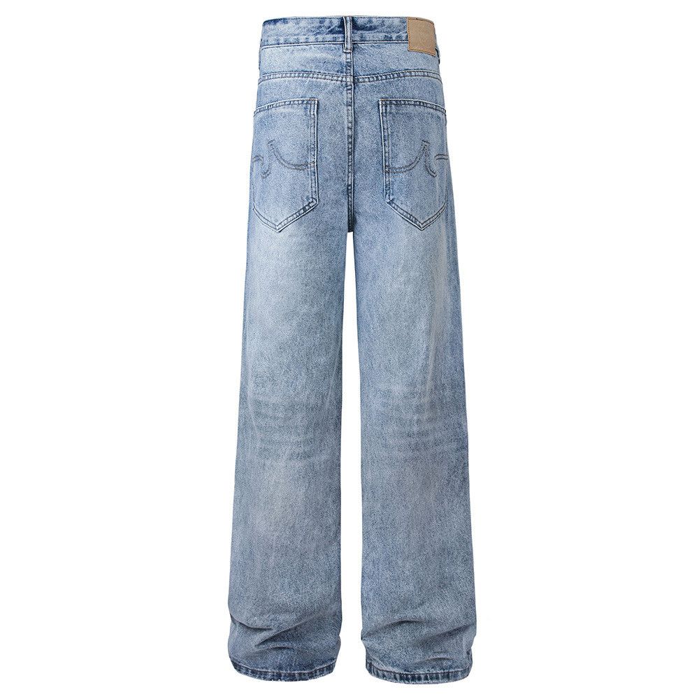 Japanese Brand × Jean Simple washed straight casual versatile jeans Size US 34 / EU 50 - 3 Thumbnail