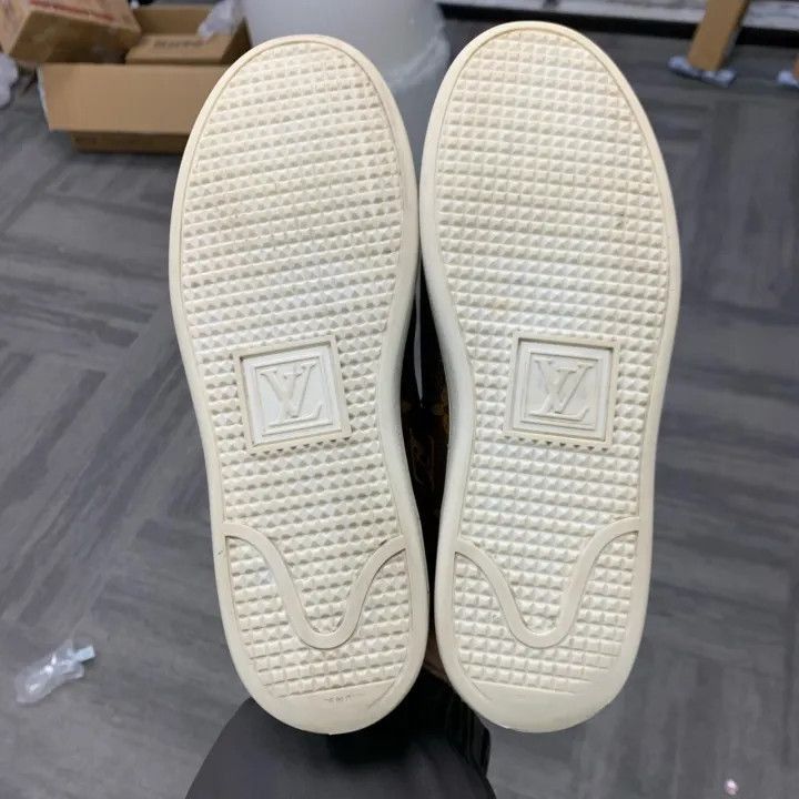 Louis Vuitton Louis Vuitton Black Monogram Sneakers -2508 Size US 5.5 / EU 38 - 3 Thumbnail