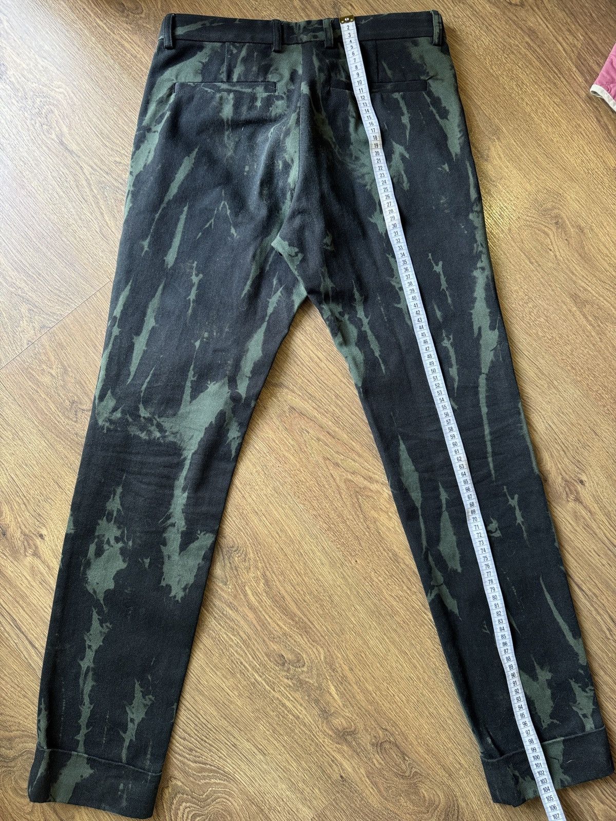 Dries Van Noten Dries Van Noten AW2014 Bleach-Dyed Runway Pants Size US 31 - 3 Thumbnail