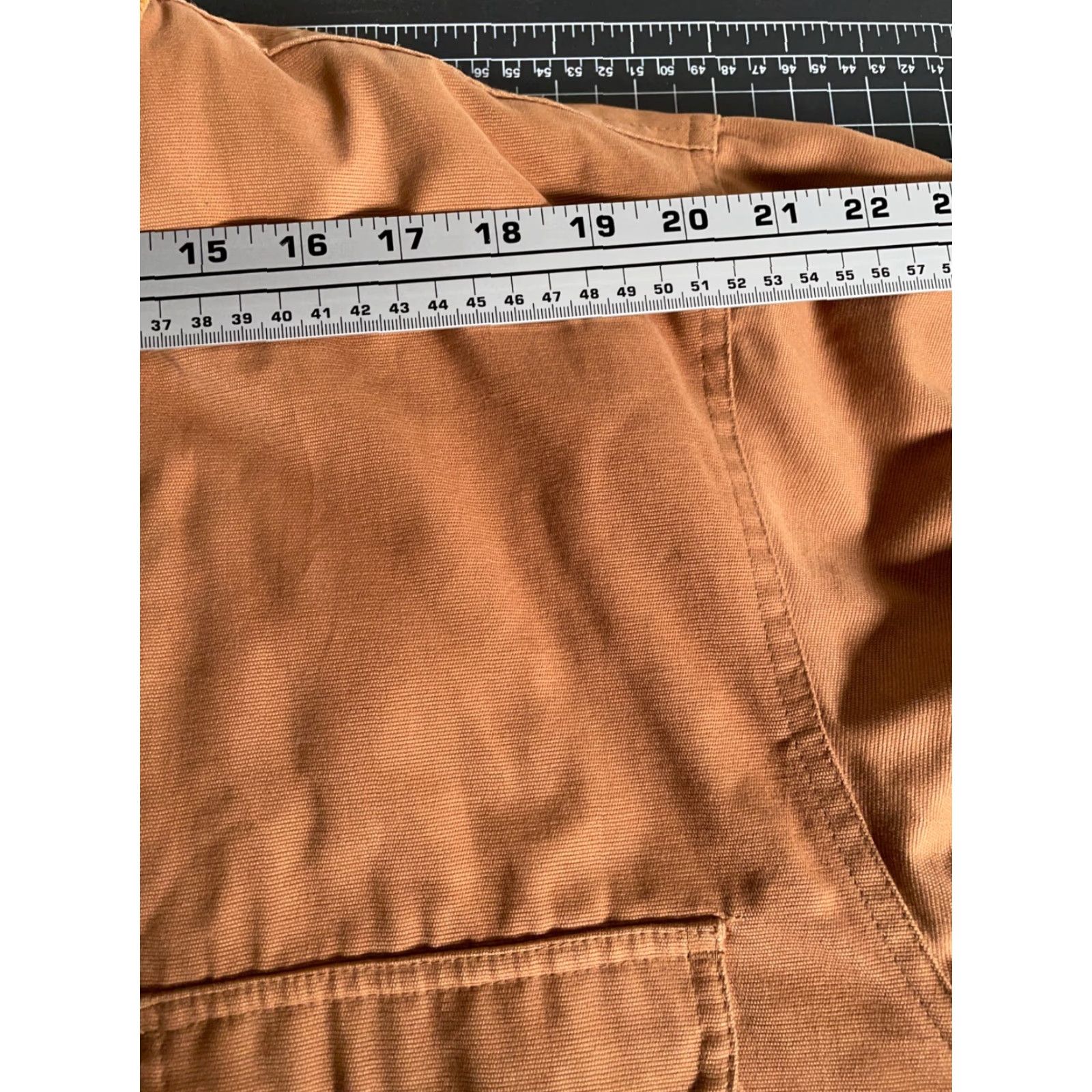 Faded Glory Yes, Workwear Canvas Jacket Men's Medium Brown Flannel Lined Corduroy Trim Insulated Size US M / EU 48-50 / 2 - 7 Thumbnail
