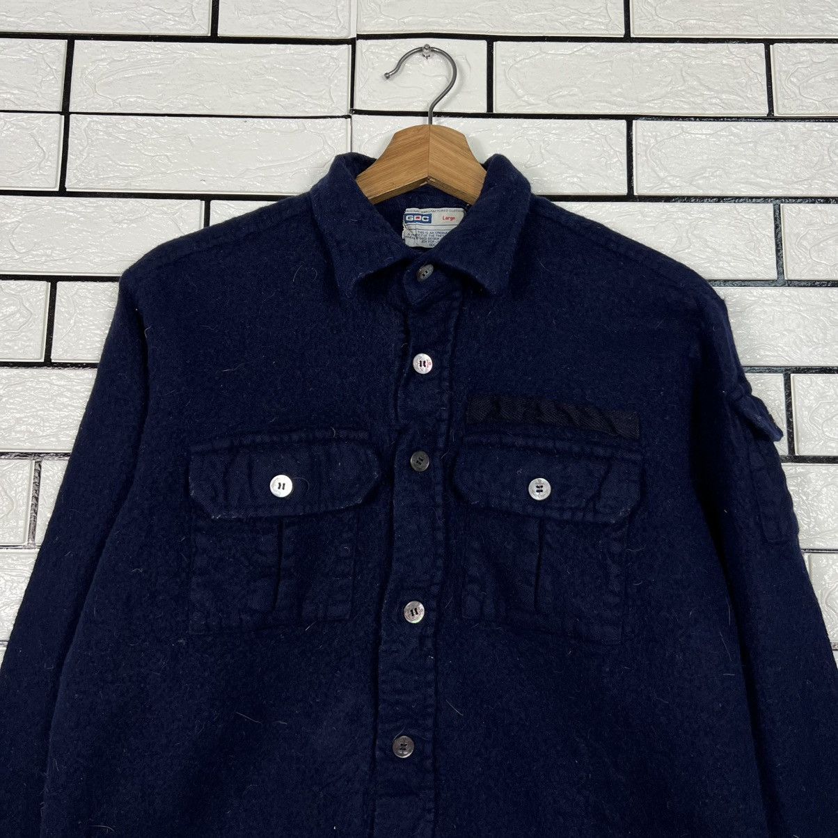Vintage Vintage 90's GDC Wool Flannel Work Shirt Jacket #4159-C190 Size US L / EU 52-54 / 3 - 2 Thumbnail