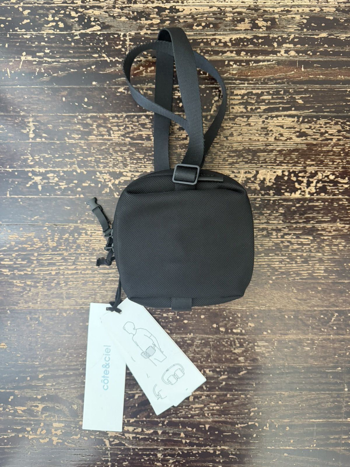 Cote&Ciel Cote & Ciel Ems Ballistic Crossbody Bag | Black | Sling Size ONE SIZE - 1 Thumbnail