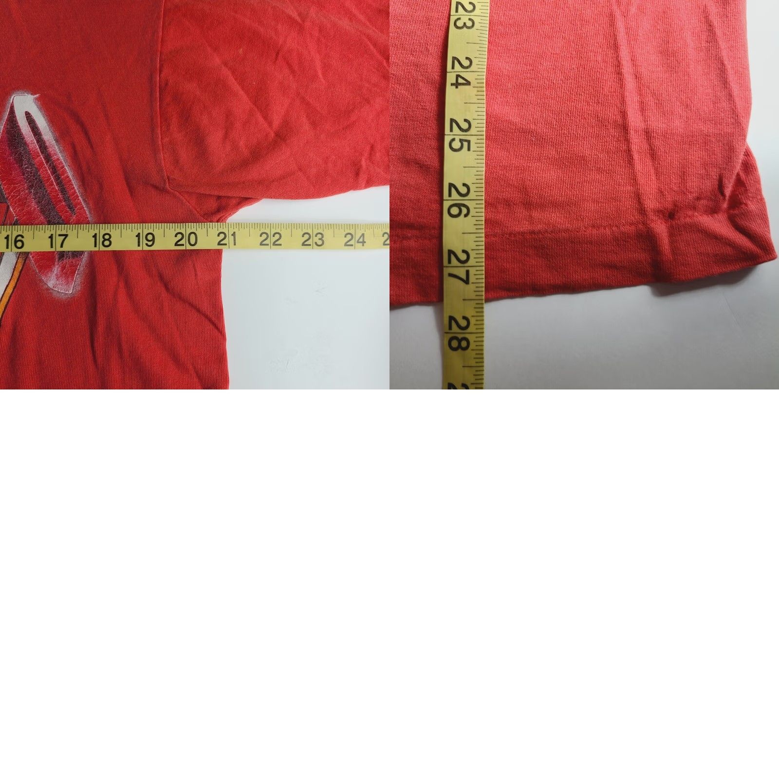 Fruit Of The Loom VINTAGE Fruit of the Loom 90s NBA Chicago Bulls Magic Johnson T's Mens Shirt L Red Shirt Mens Large Bulls 90s Sports Jordan Distressed Graphic Size US L / EU 52-54 / 3 - 8 Thumbnail