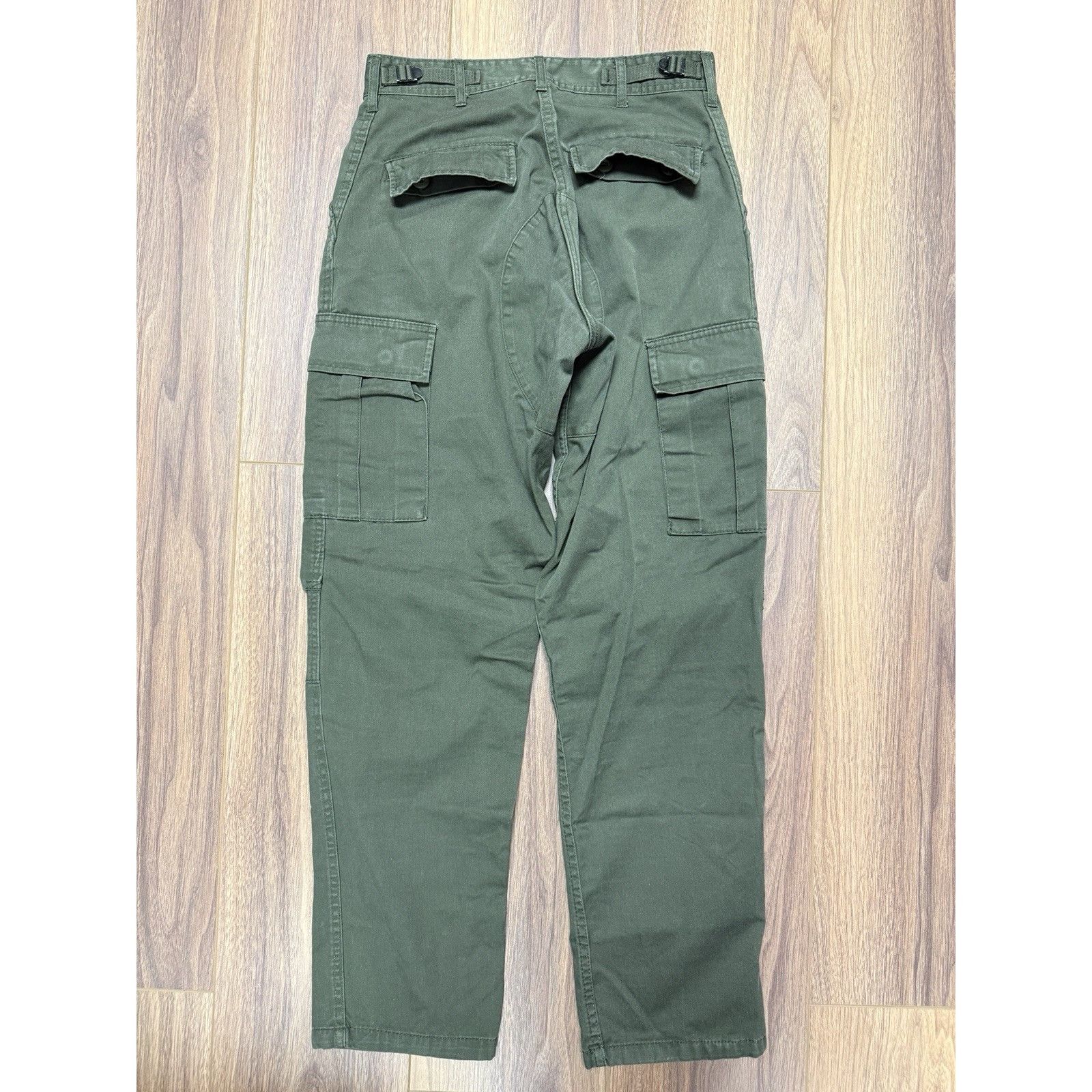 Vintage Vintage Military Sateen Pants Mens 29x30 Button Fly Size US 29 - 2 Thumbnail