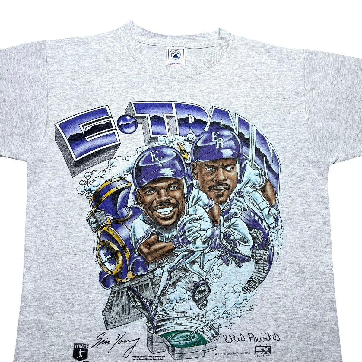 MLB 1996 MLB Colorado Rockies E-Train Caricature Graphic T-Shirt Size US M / EU 48-50 / 2 - 4 Thumbnail