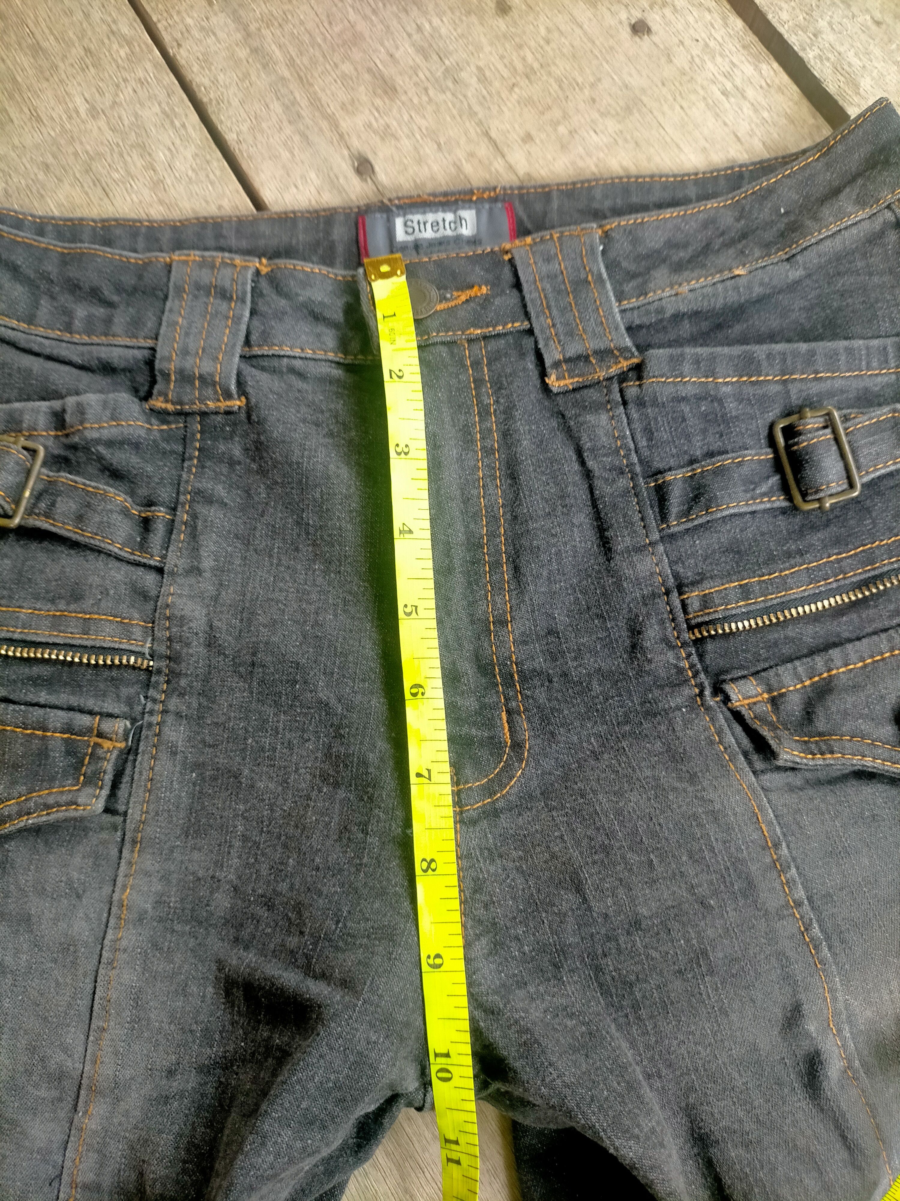 If Six Was Nine × Tornado Mart 🔥 Mudwash 🔥 Flare Stretch Double Leg Jeans Size US 28 / EU 44 - 7 Thumbnail