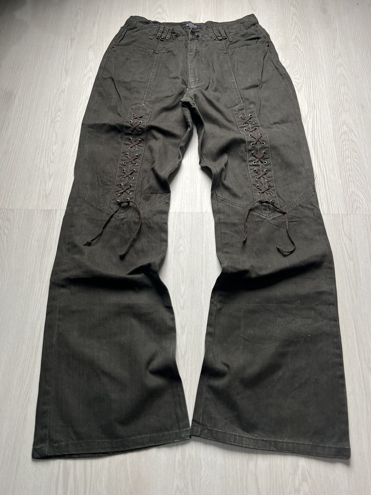 In The Attic In The Attic Lace Up Flared Pants Lgb I6w9 Style Size US 29 - 1 Thumbnail
