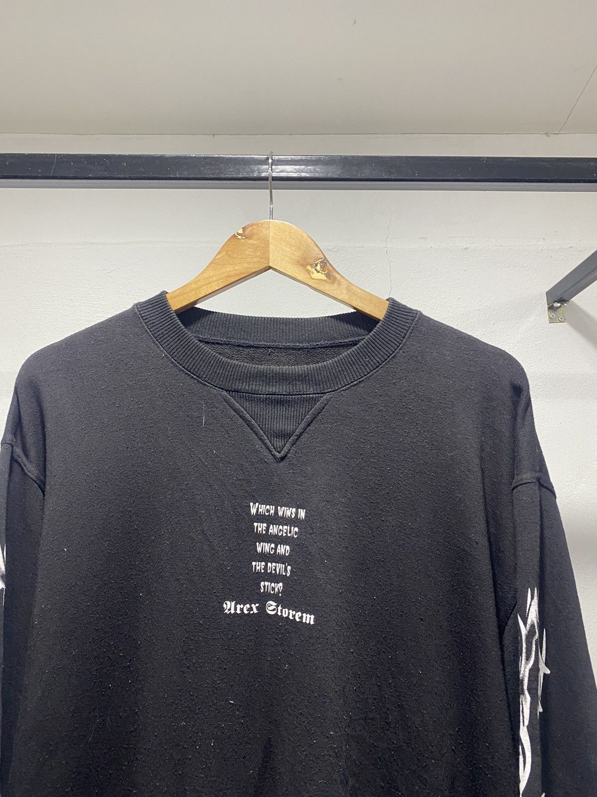 If Six Was Nine × Japanese Brand × Le Grande Bleu (L.G.B.) Sick☠️Urex Storem Poem Punk Sweater Grunge Lgb Hysteric Flame Size US L / EU 52-54 / 3 - 8 Thumbnail
