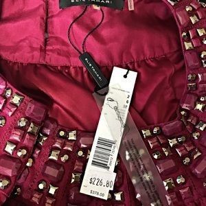 Elie Tahari Elie Tahari Della Silk Pink Embellished Beaded Shift Dress 2 Size XS / US 0-2 / IT 36-38 - 7 Thumbnail