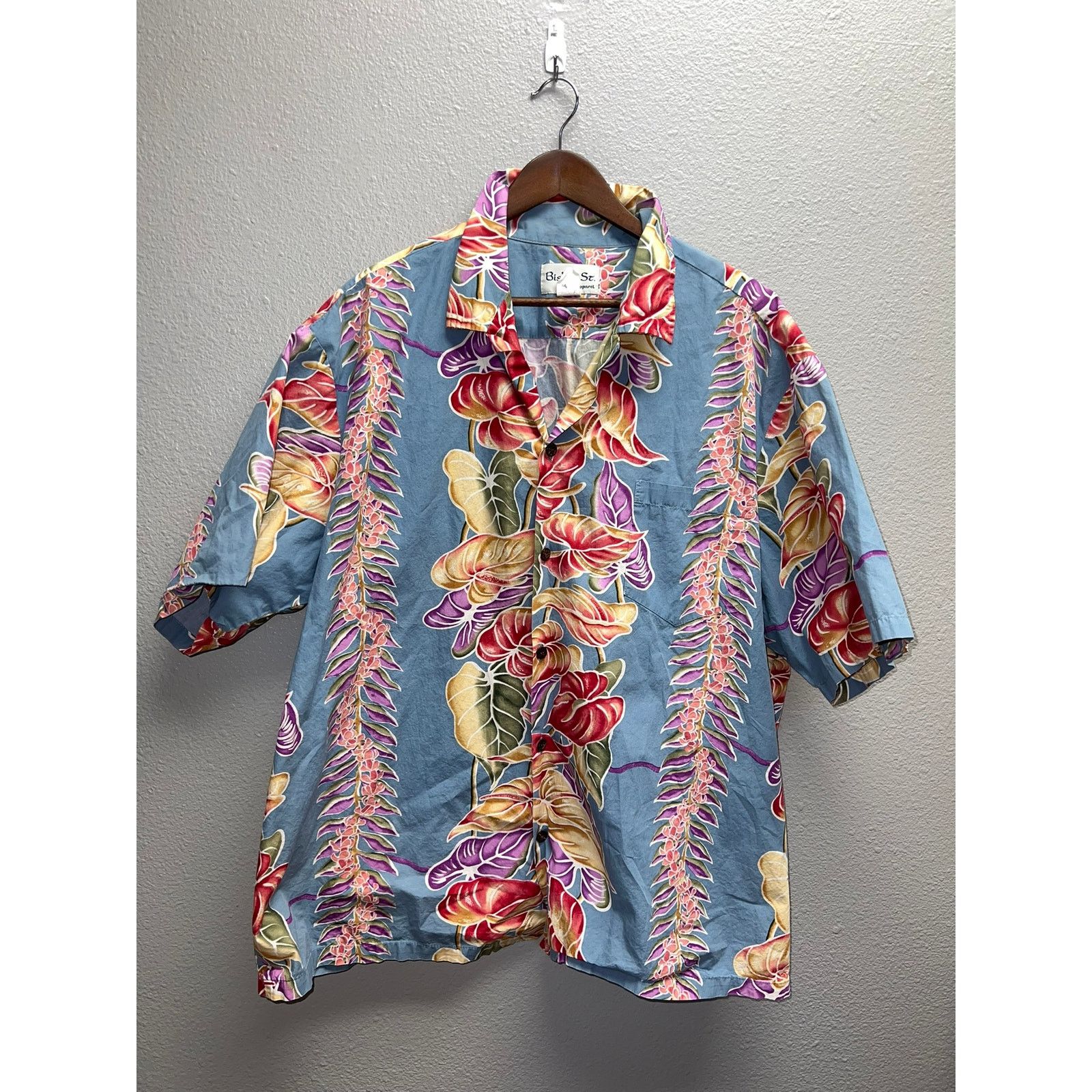 Vintage Vintage Bishop St Hawaiian Shirt Button Down Floral VTG 3XL Size US XXL / EU 58 / 5 - 1 Thumbnail