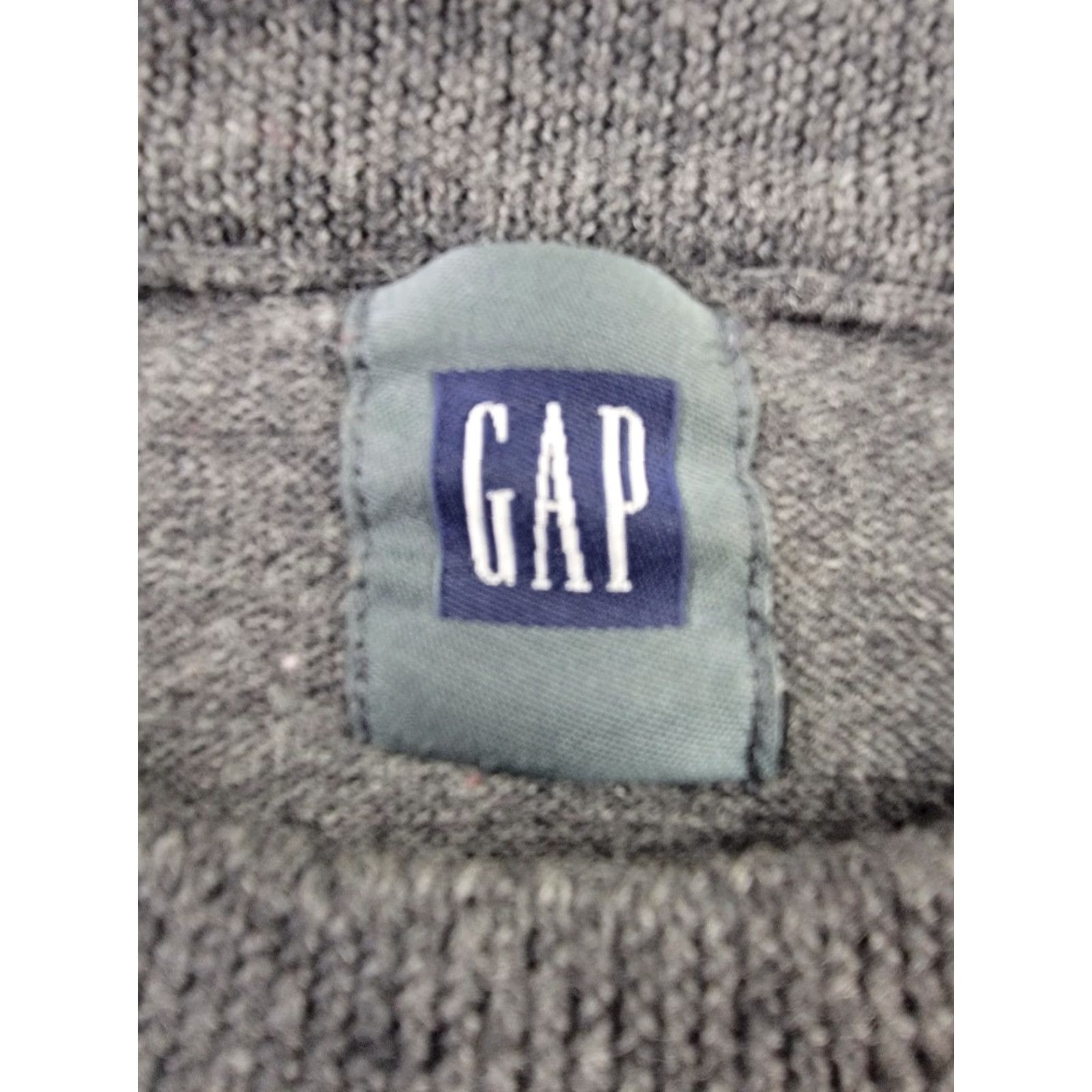 Gap VINTAGE Gap Sweater Mens Medium Gray 100% Merino Wool Crew Neck Pullover Size US M / EU 48-50 / 2 - 3 Thumbnail