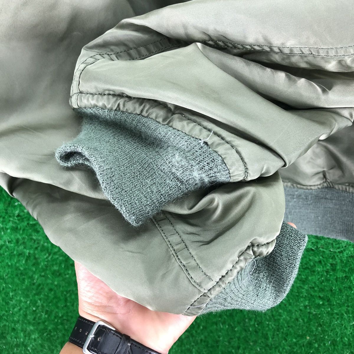 Alpha Industries Vintage 80's Alpha Industries MADE IN USA Bomber Jacket MA-1 Size US L / EU 52-54 / 3 - 19 Thumbnail