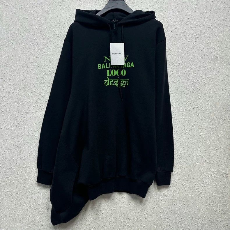 Balenciaga Balenciaga Double Hem Hoodie - dmc Size US S / EU 44-46 / 1 - 1 Thumbnail