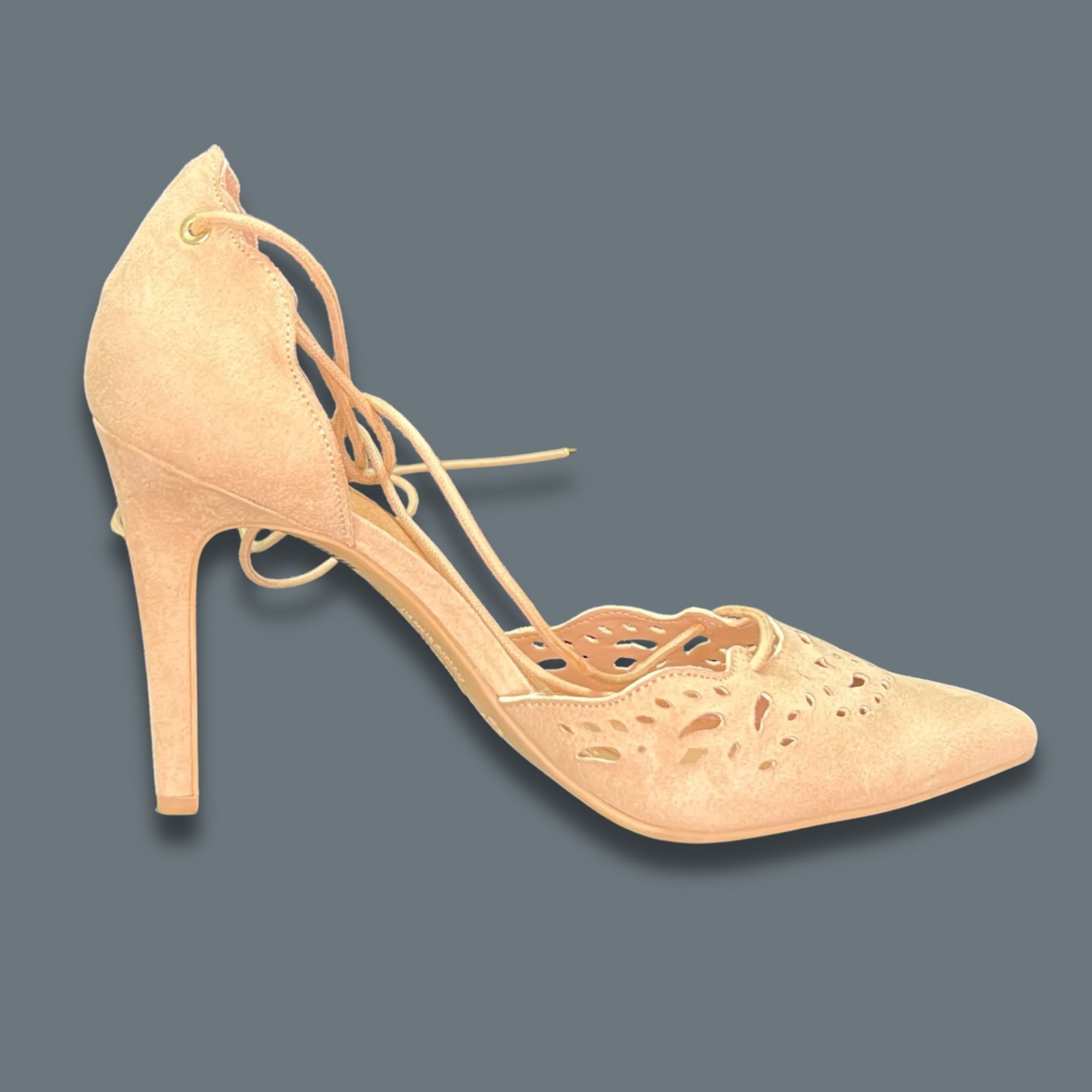 Christian Siriano Christian Siriano For Payless Beige Faux Suede Lace-Up DOrsa Size US 8.5 / IT 38.5 - 3 Thumbnail
