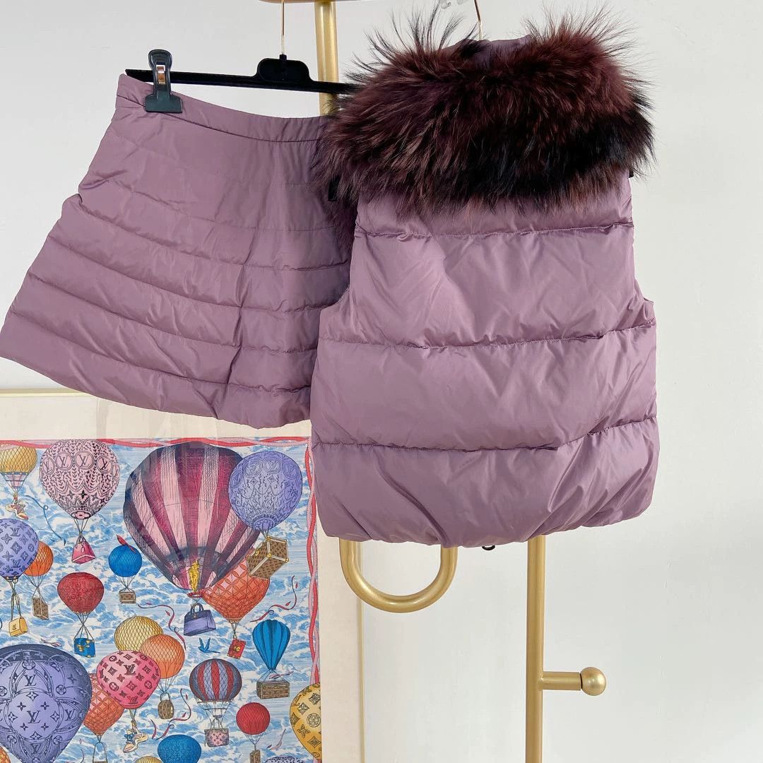 Moncler Moncler purple top & skirt set 0/42 Size XS / US 0-2 / IT 36-38 - 2 Thumbnail