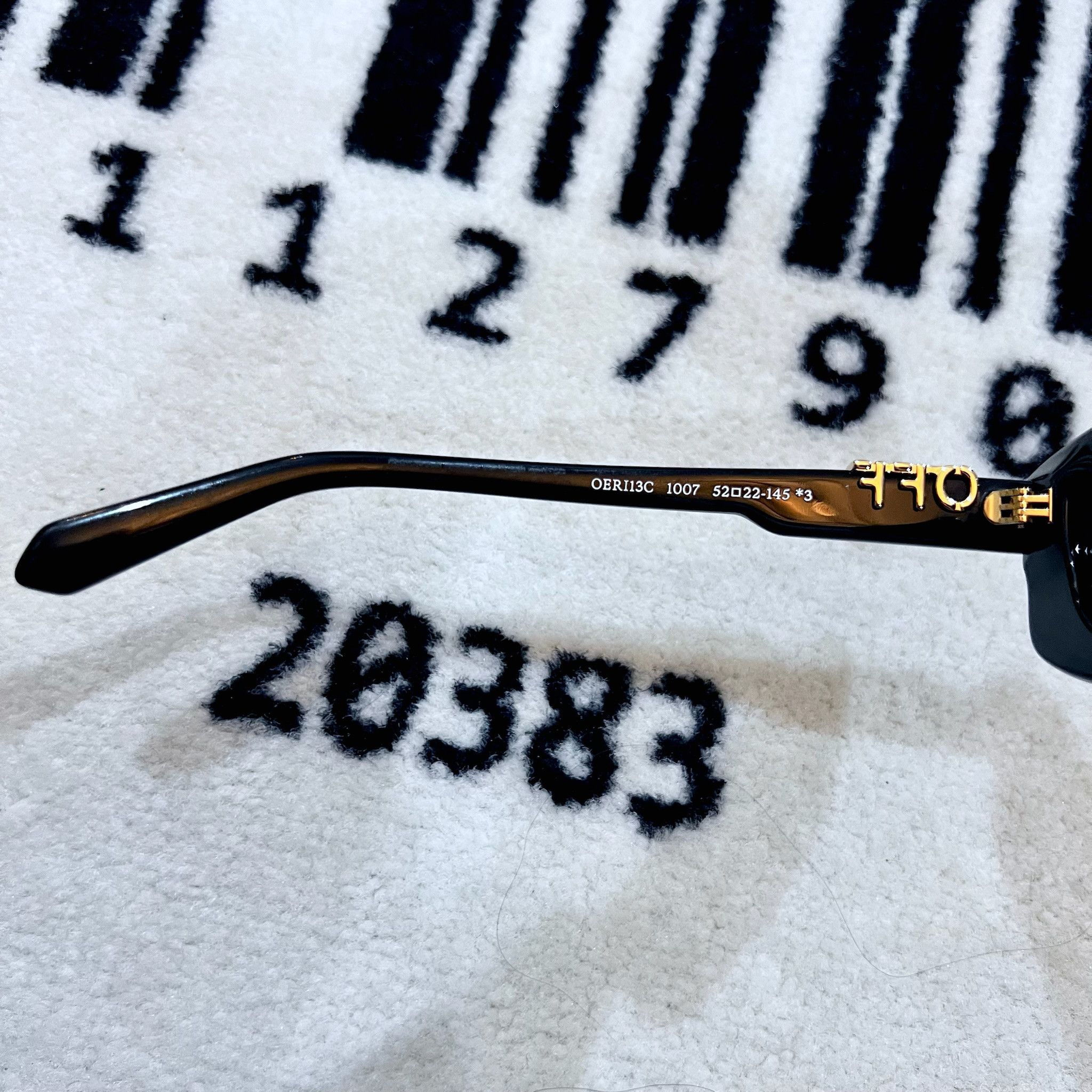 Off-White Off-White 52mm Renton Rectangle Off Logo on Arms Sunglasses Size ONE SIZE - 11 Thumbnail