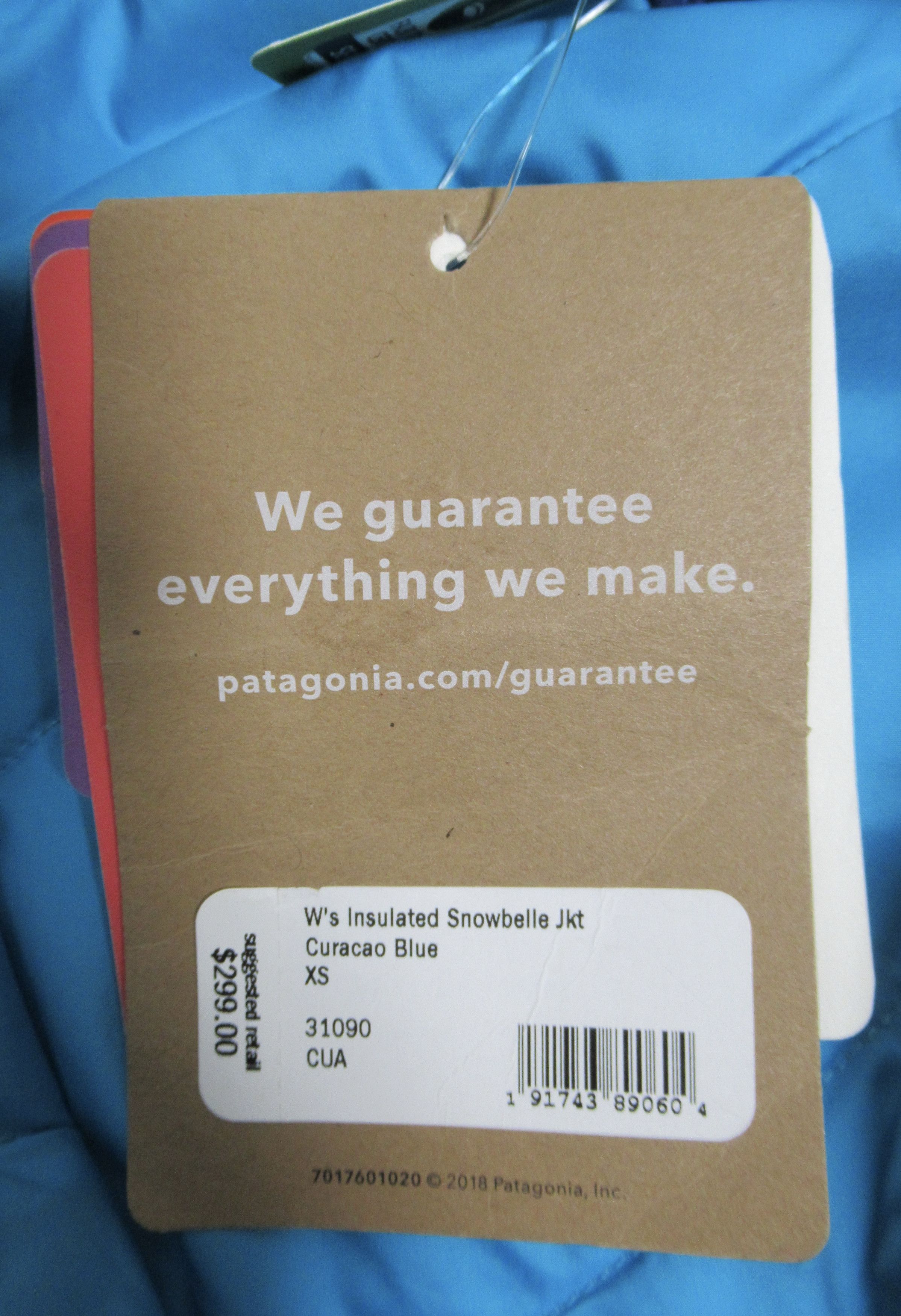 Patagonia Patagonia Insulated Snowbelle Jacket Curacao Blue 31090FA19 Size XS / US 0-2 / IT 36-38 - 8 Thumbnail