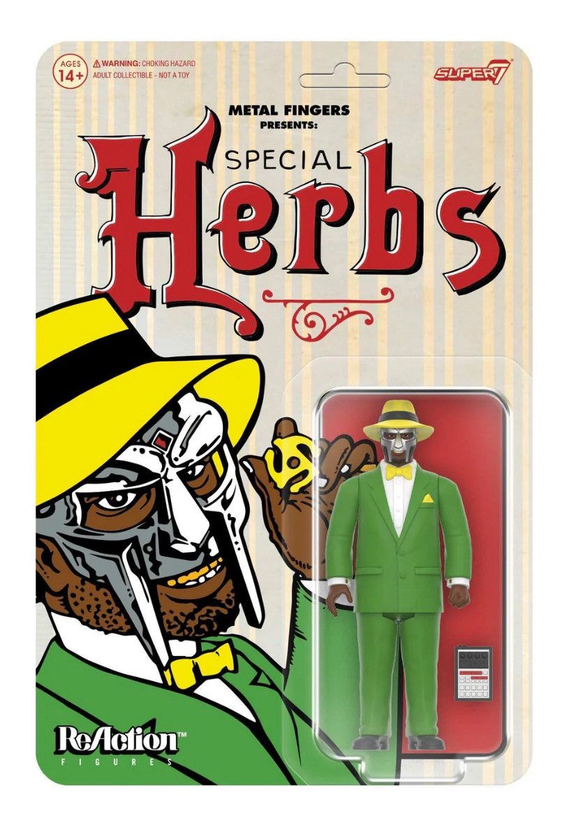 MF Doom Super 7 MF Doom Special Herbs Re Action Figure Brand New DS Size ONE SIZE - 1 Thumbnail