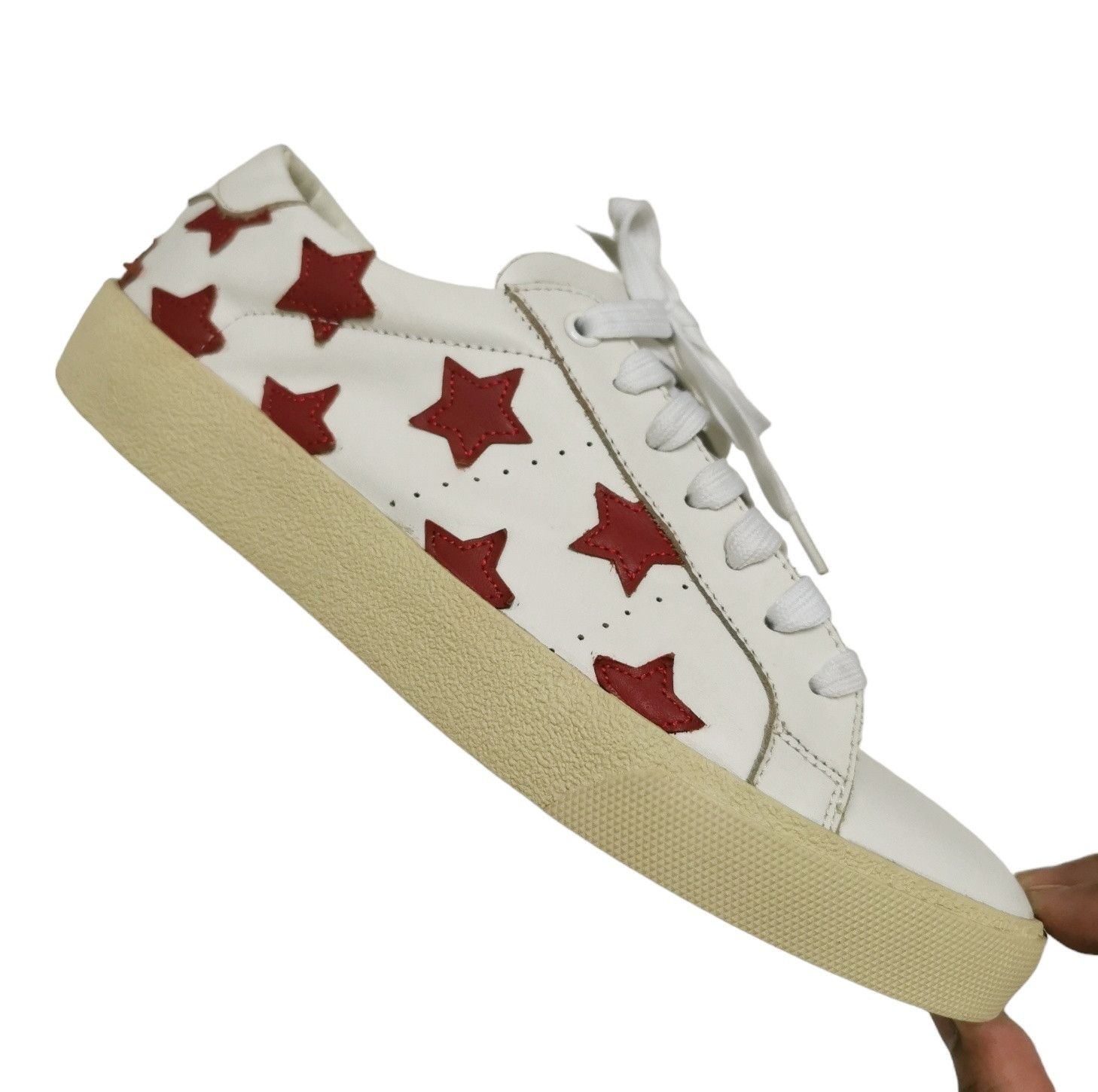 Saint Laurent Paris Saint Laurent Paris Star Sneakers Shoes Size US 6 / EU 39 - 2 Thumbnail