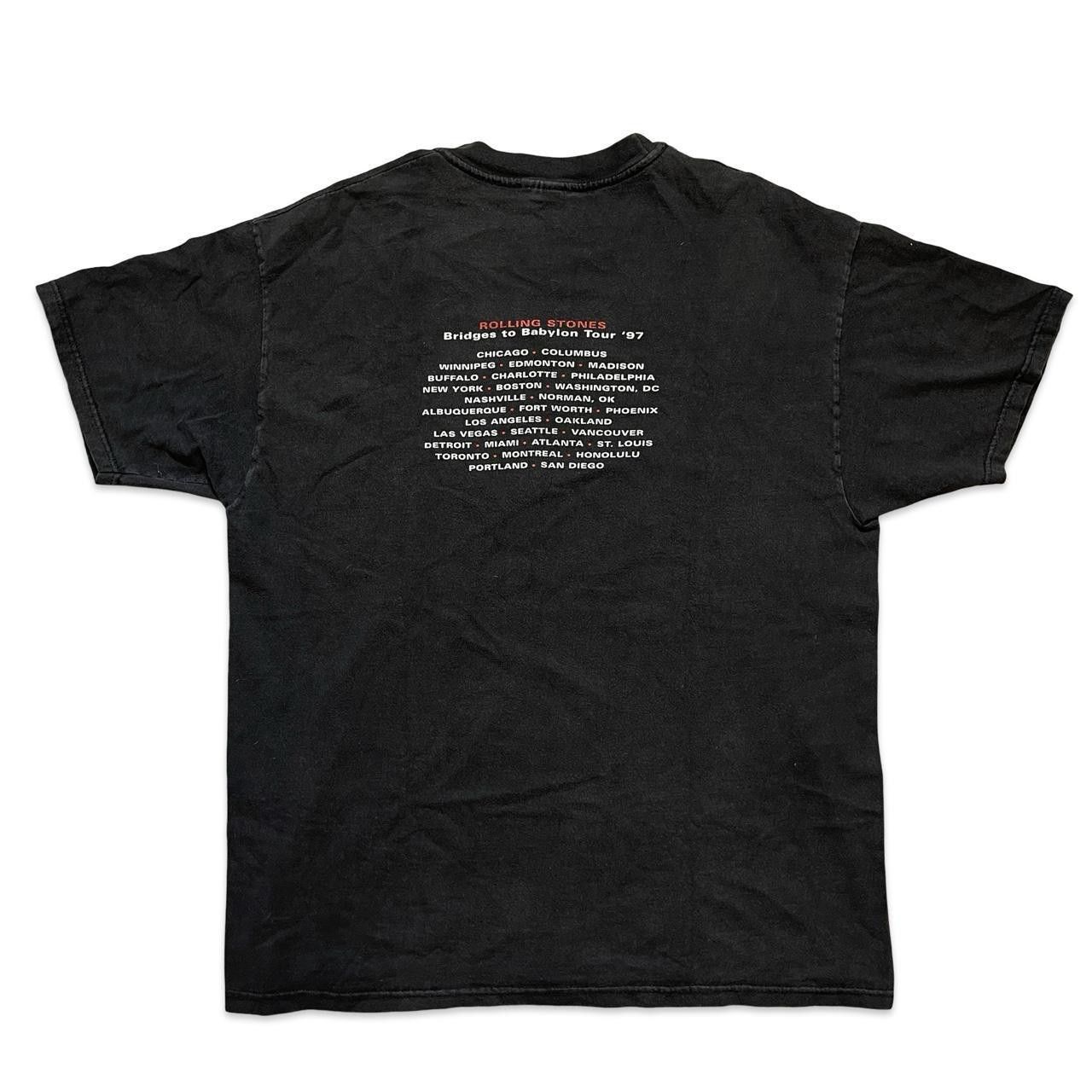 Designer Vintage Rolling Stones '97 Bridges to Babylon Tour T-Shirt Size US XL / EU 56 / 4 - 2 Thumbnail