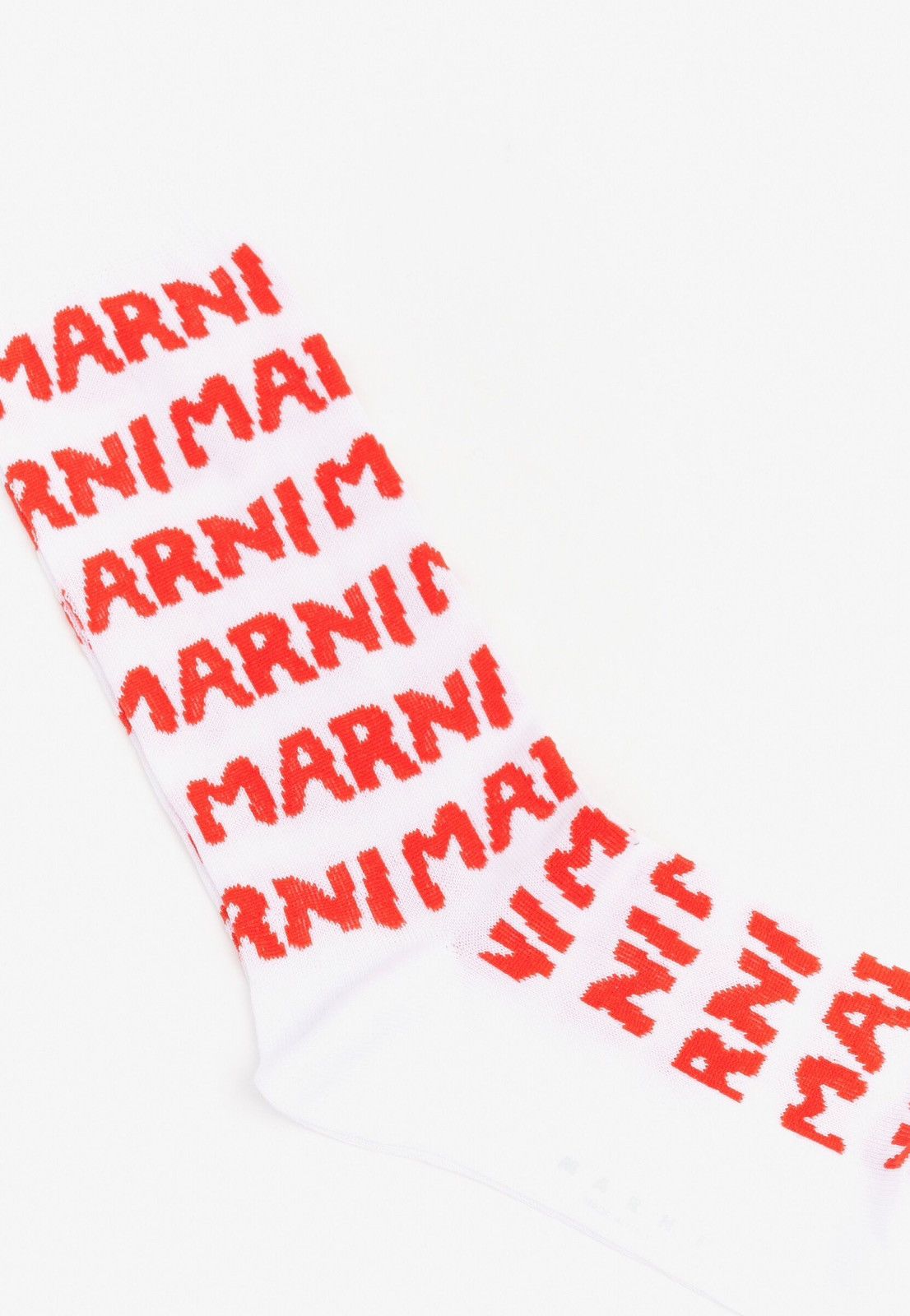 Marni Marni White Logo Jacquard Socks Size 12 Size ONE SIZE - 3 Thumbnail