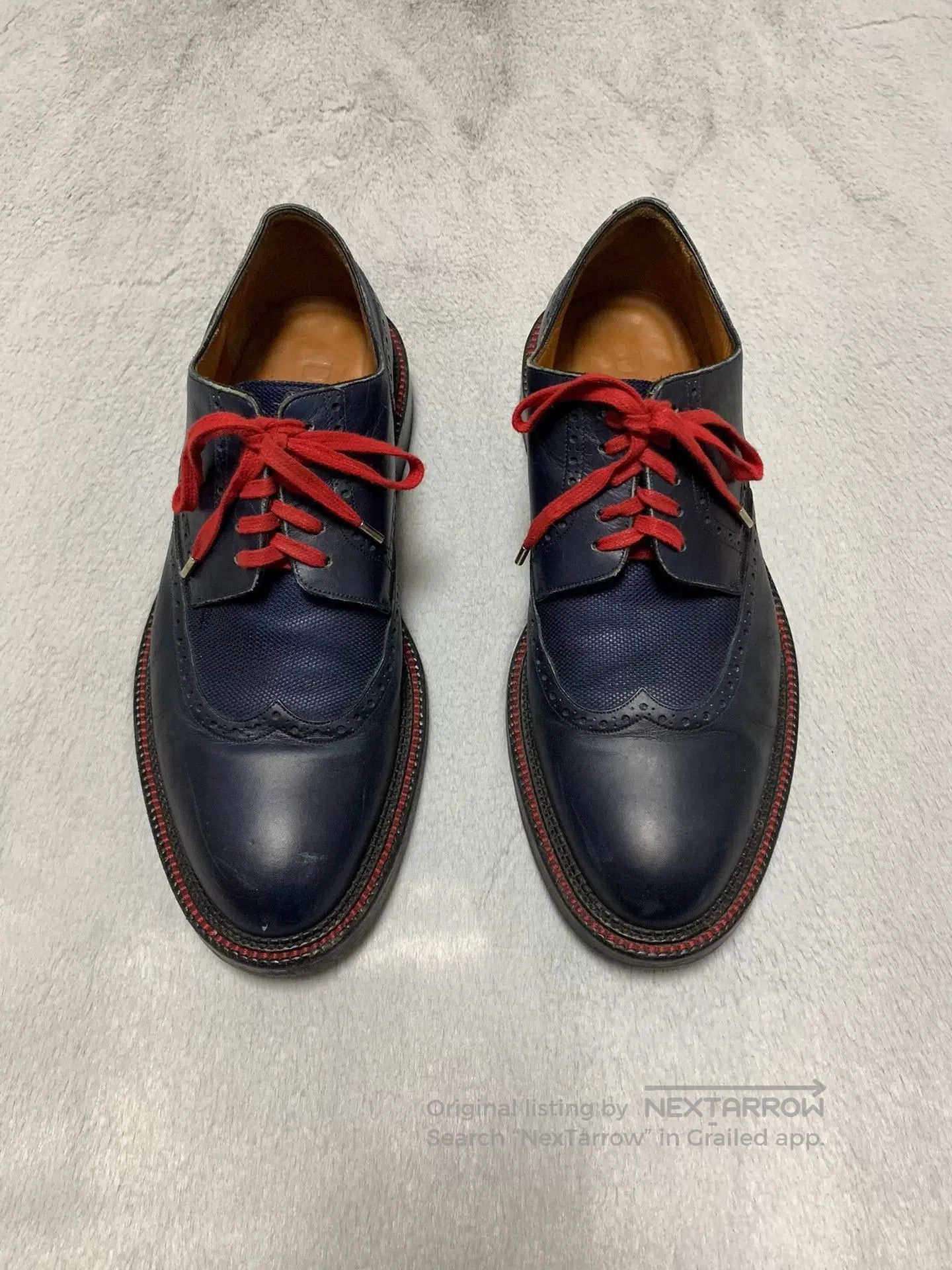 Dior Dior Homme Blue Brogue Leather Shoes. Size US 10 / EU 43 - 1 Thumbnail