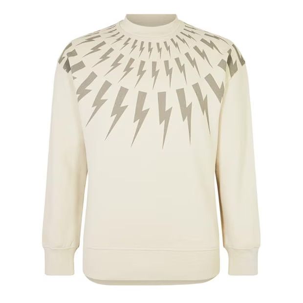 image of Neil Barrett O1G2R1Mq0424 Sweatshirts In Ivory Beige, Men's (Size Large)
