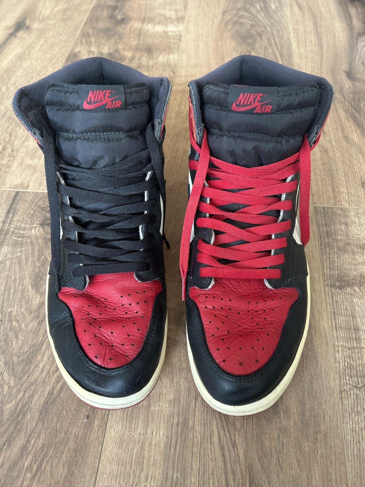 Jordan Brand × Nike Air Jordan 1 Retro High OG "Bred Toe" Size US 14 / EU 47 - 2 Thumbnail